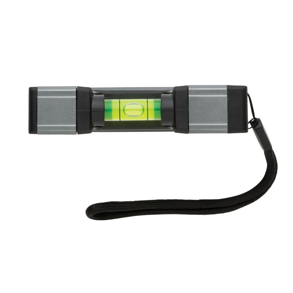 Wasserwaage im Taschenformat mit Magnet - grau-579
