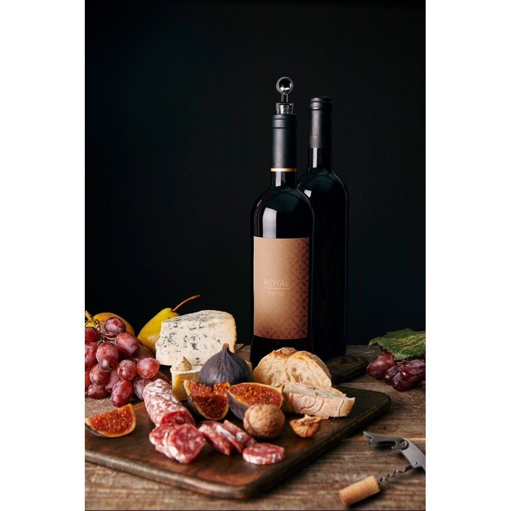 BARREL Weinset aus Zink und Edelstahl bestehend - satinsilber-557