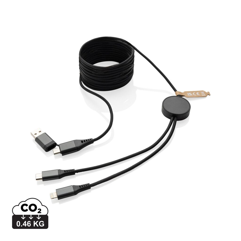 Terra 3 Meter 4-in-1-Kabel aus RCS recyceltem PET - grau-485