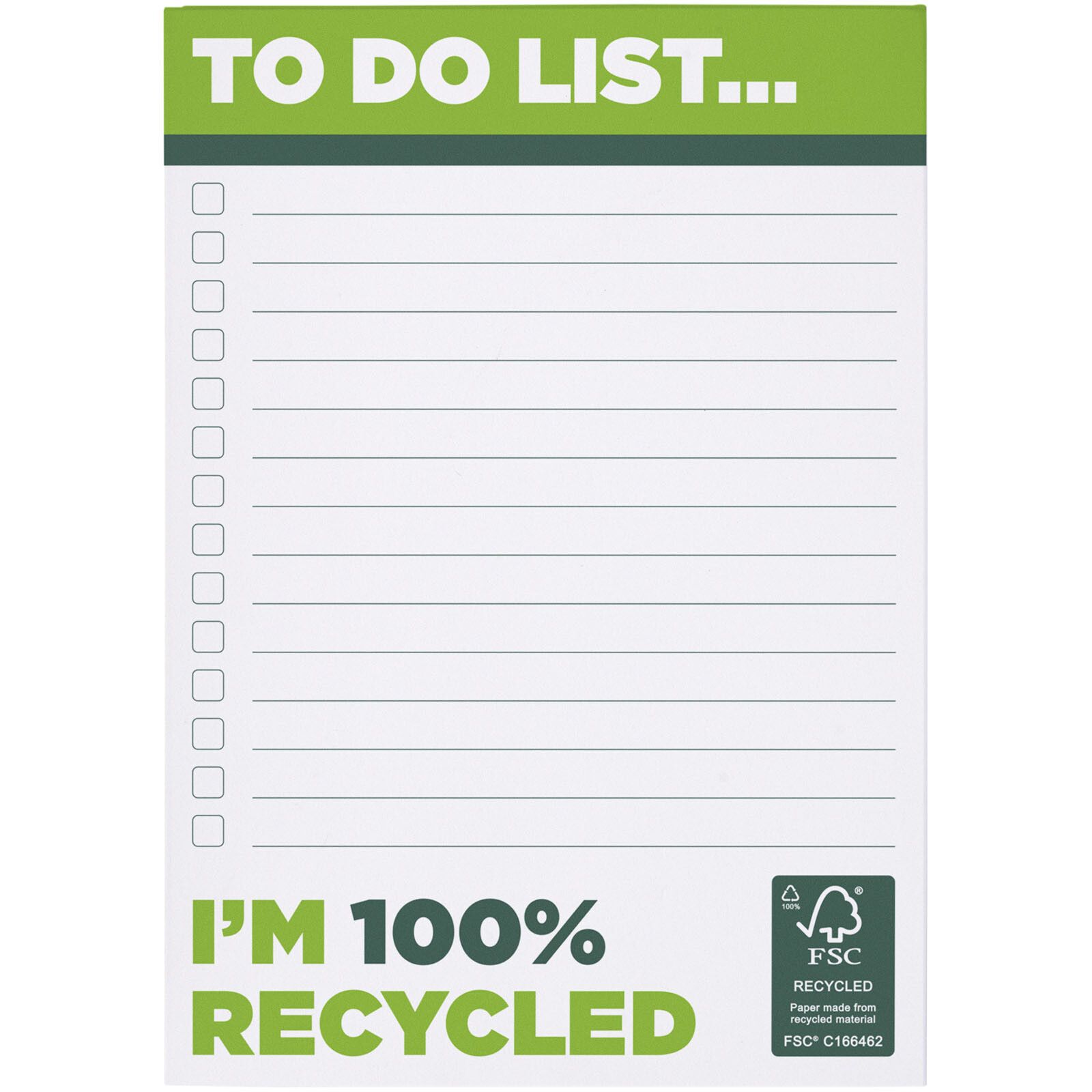 Desk-Mate A6 recycelter Notizblock - weiss-372