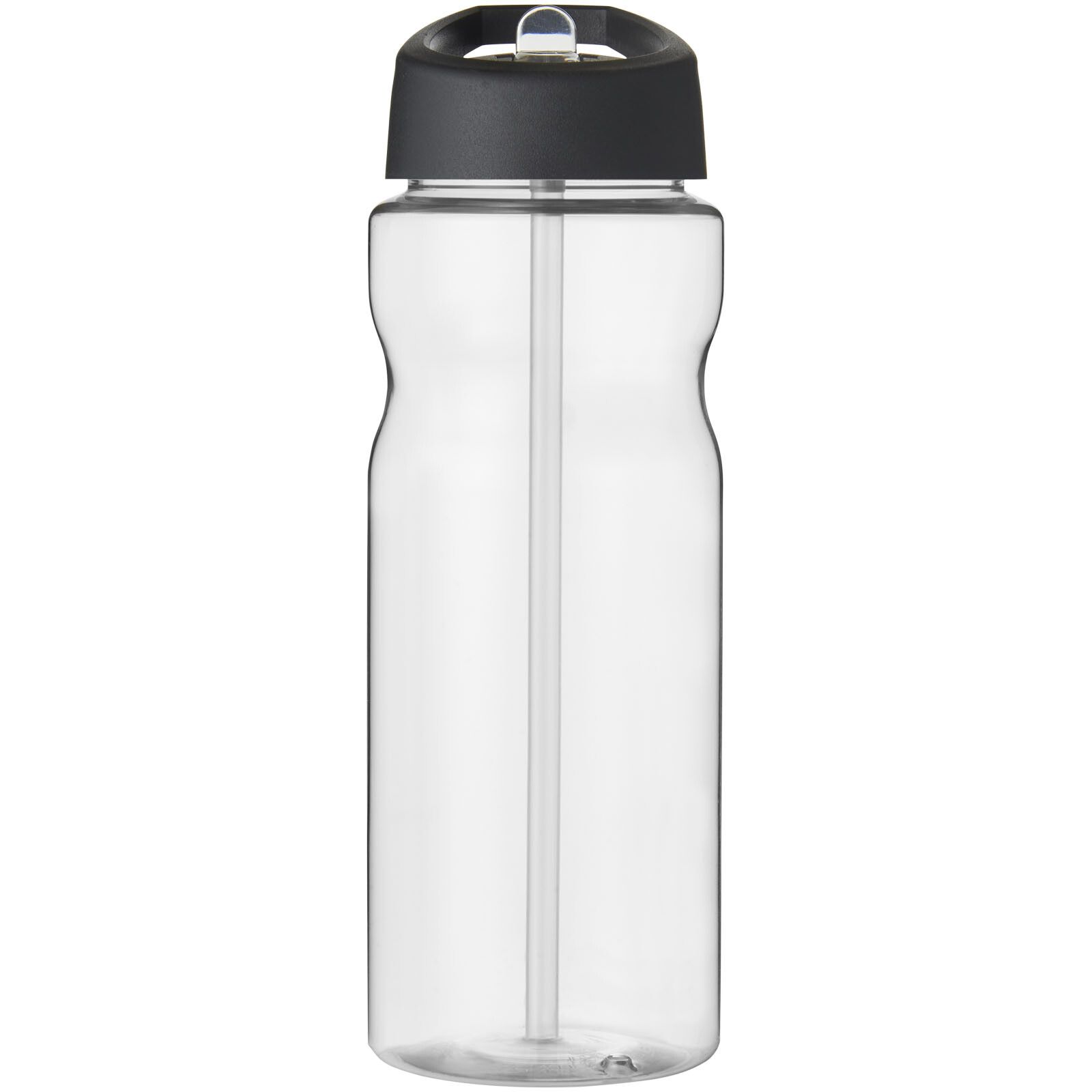 H2O Active Base 650 ml Sportflasche mit Ausgussdeckel - transparent -  schwarz-662