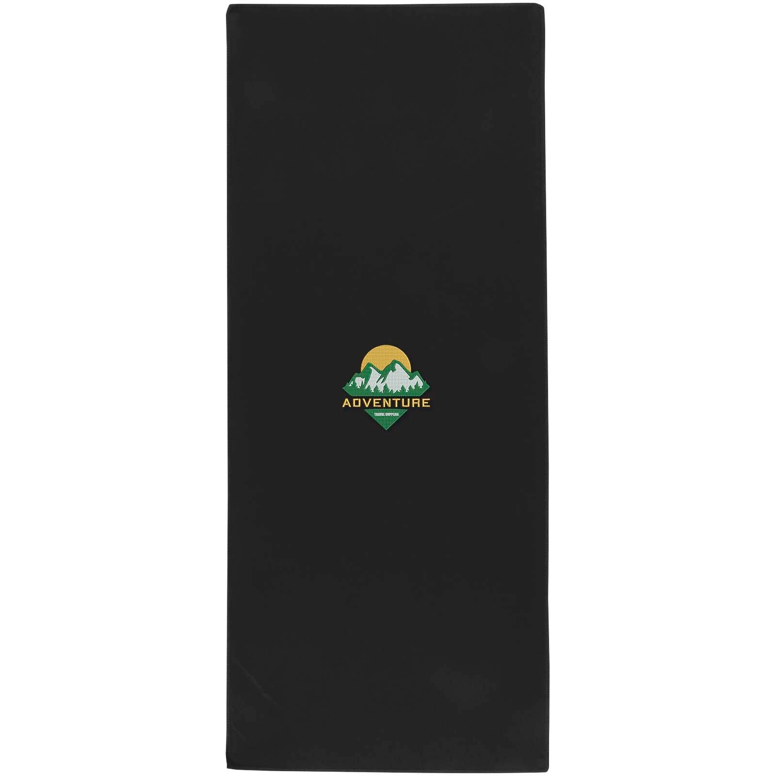 Lucas RPET Sporthandtuch 30 × 80 cm - schwarz-971