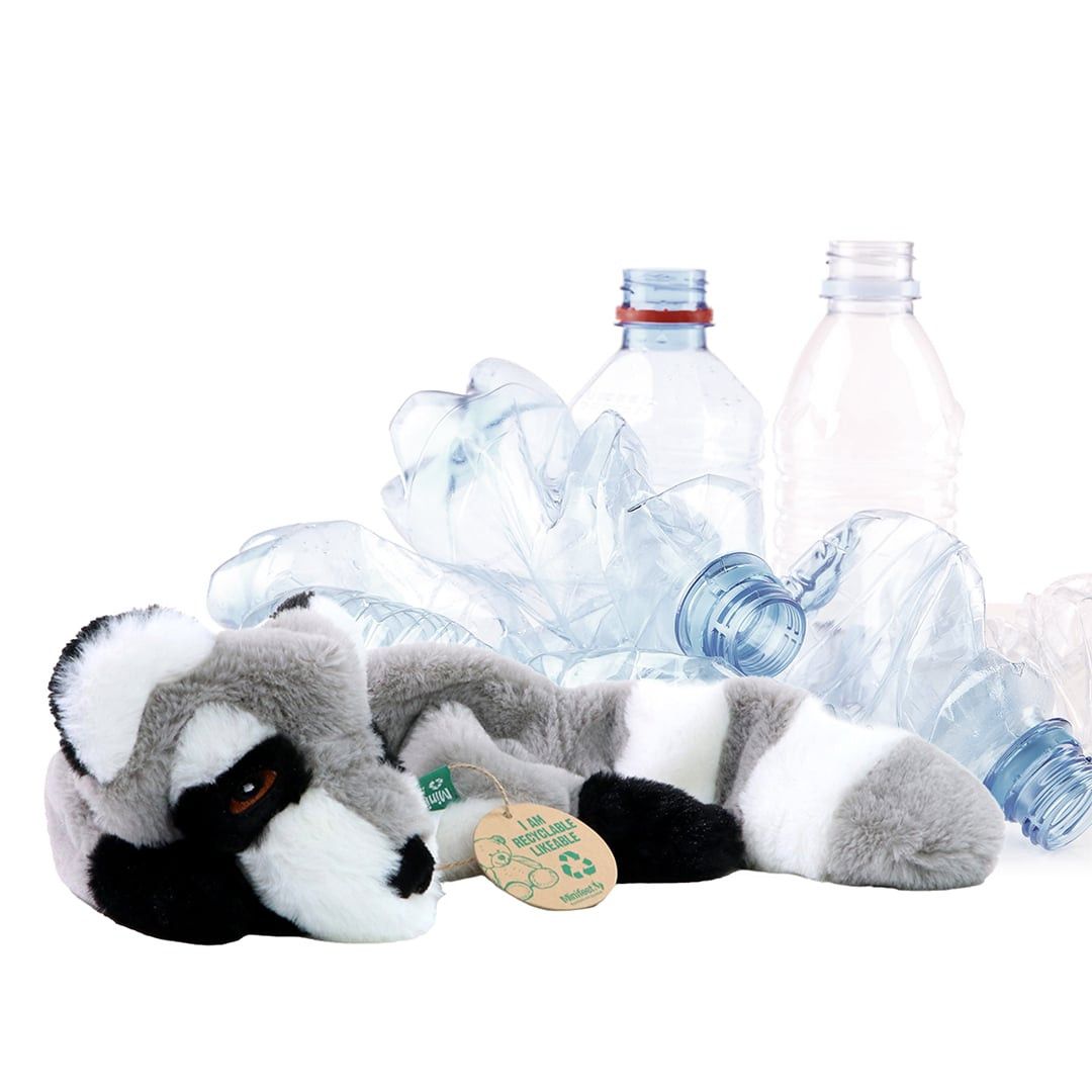 MiniFeet® Hundespielzeug RecycelWaschbär - grau-492