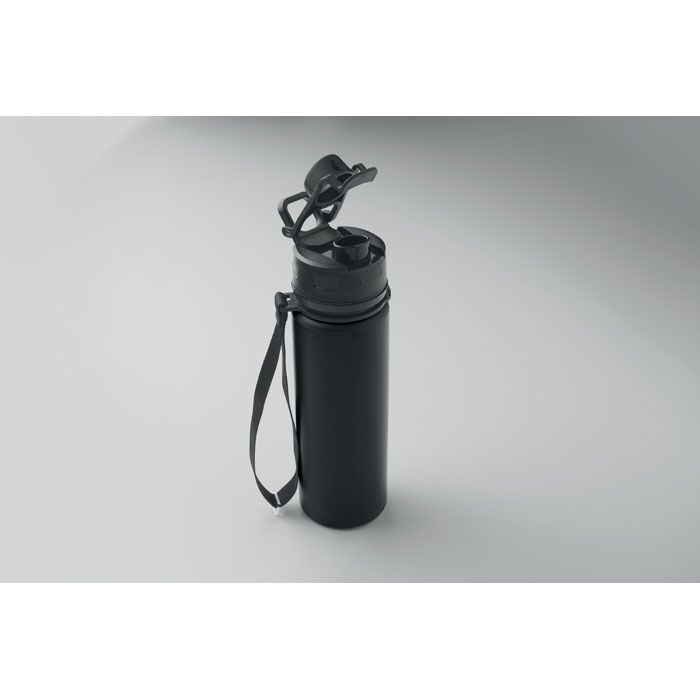 Faltbare Sportflasche Silikon LETT - schwarz-567