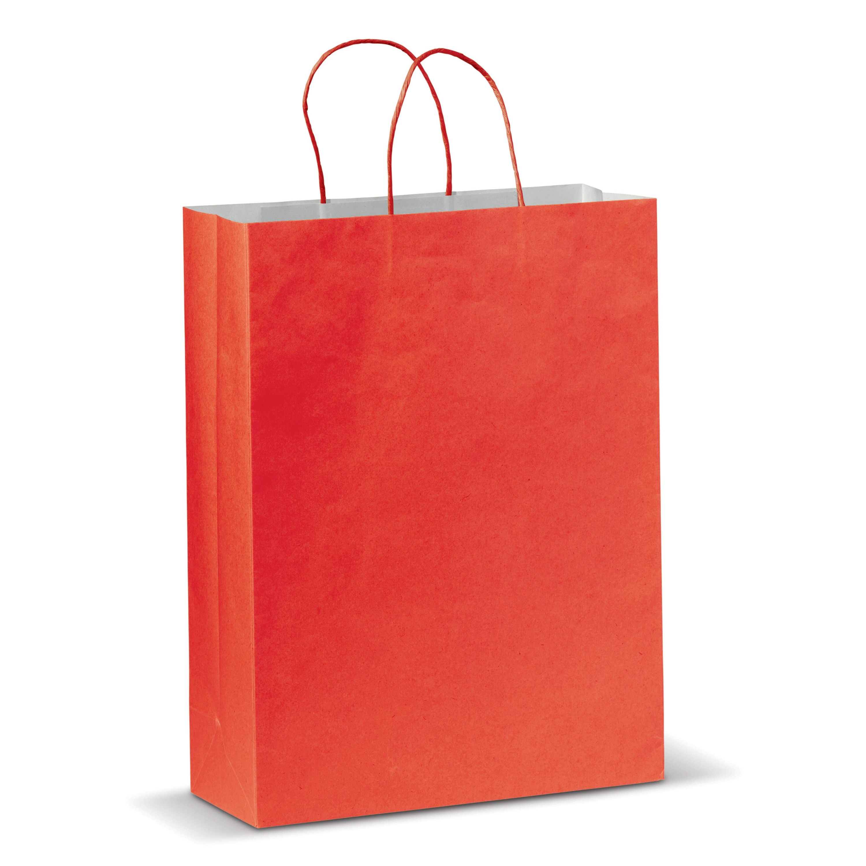 Große Papiertasche im Look 120g/m² - rot-138