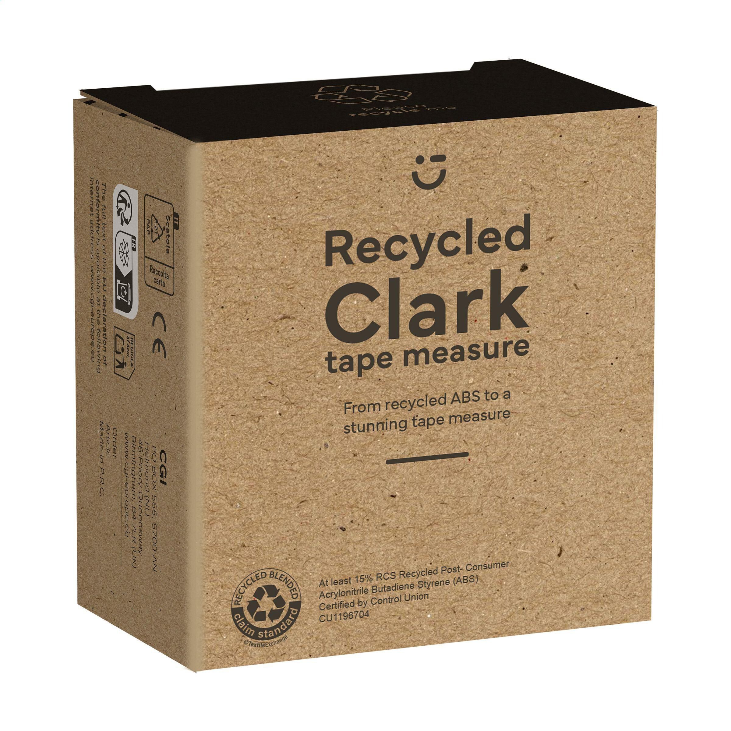 Clark RCS Recycled 5 Meter Bandmaß - schwarz - grau-947