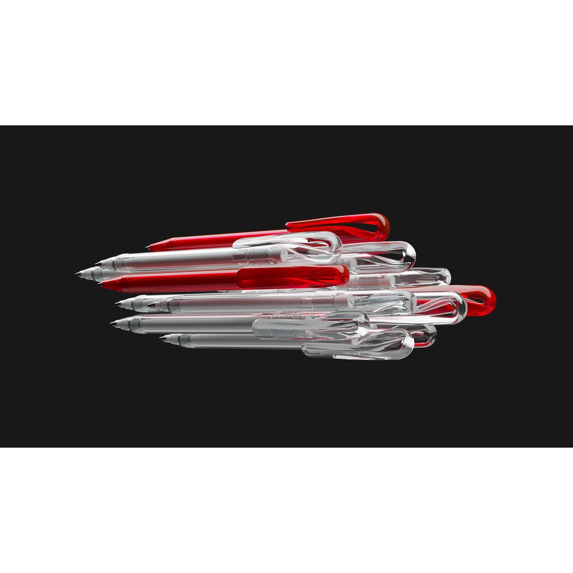 prodir DS1 TFS Twist Kugelschreiber Metall-Spitze - gefrostet - clear-296