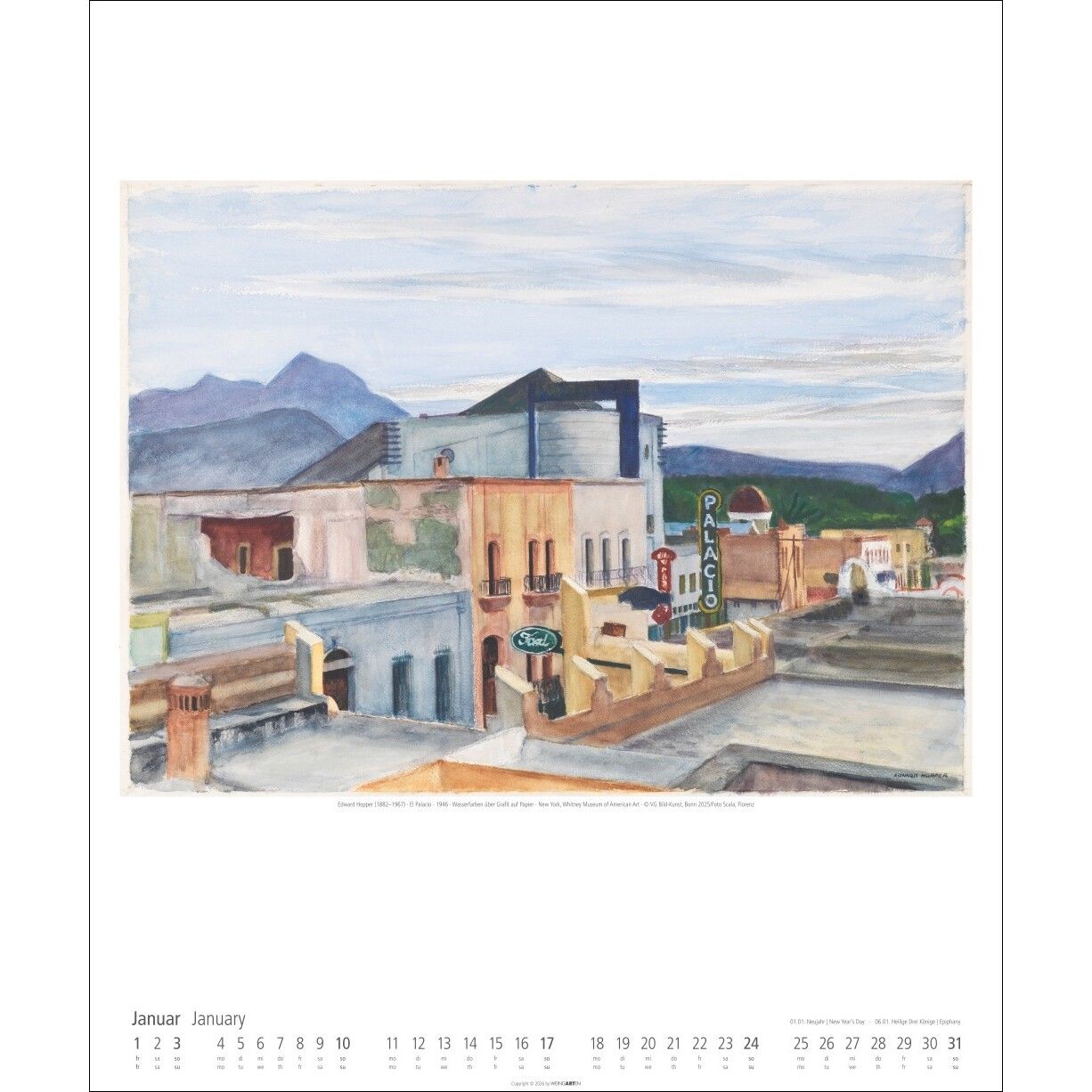 Edward Hopper - Kunst & Kultur Kalender-896