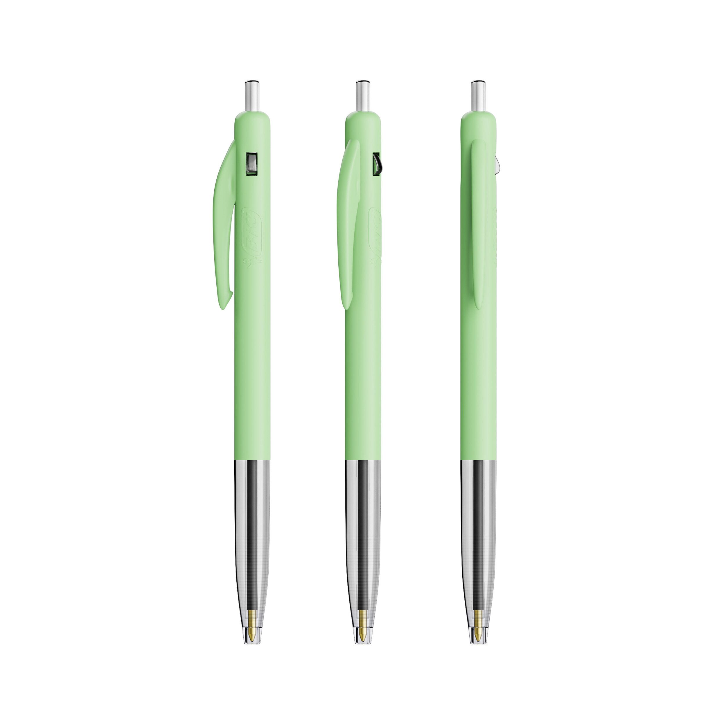 BIC® M10® Clic Kugelschreiber, Mine blau - pastellgrün-190