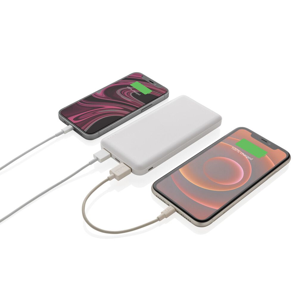 High Density 10.000 mAh Pocket Powerbank - weiß-432