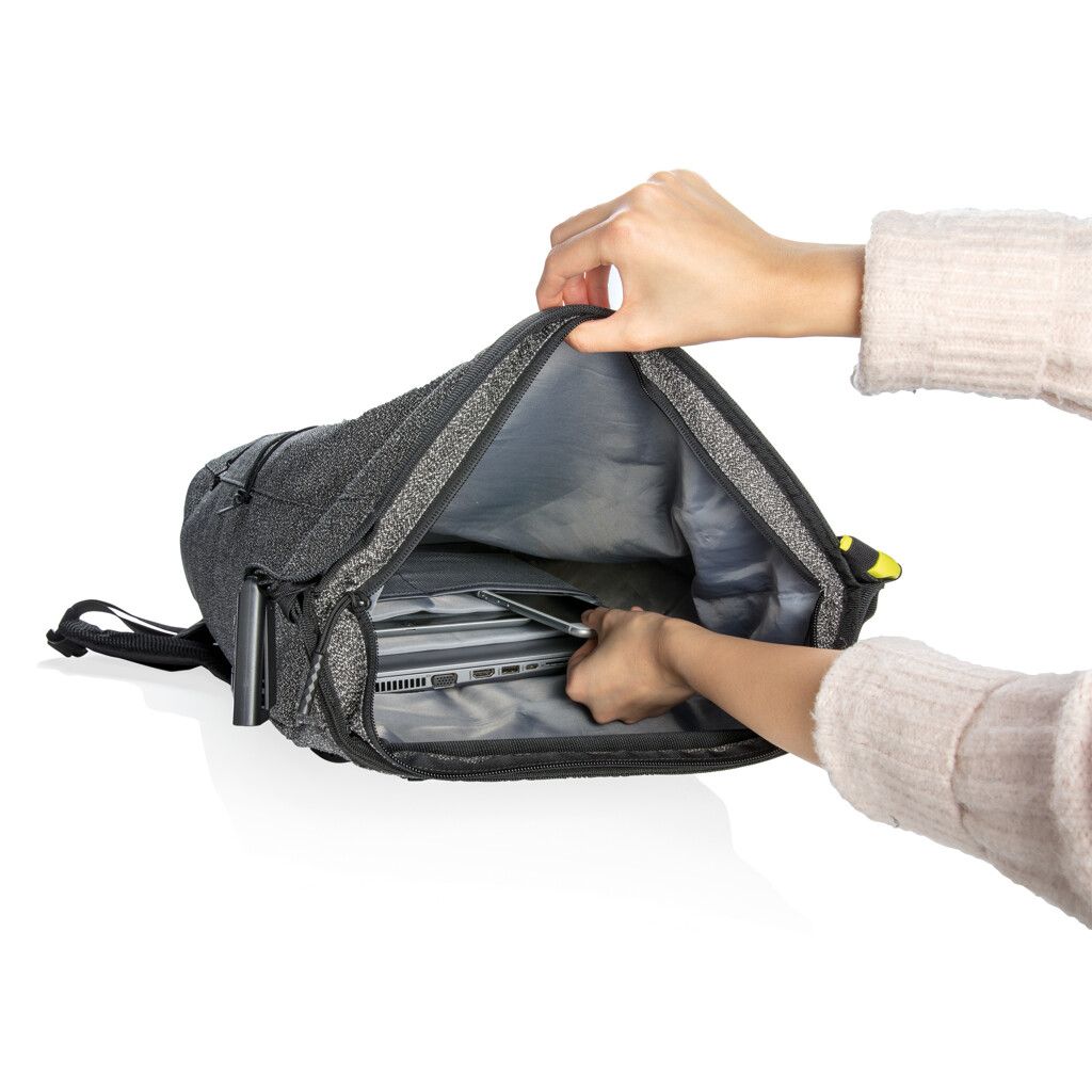 Urban schnitthemmender Anti-Diebstahl-Rucksack - grau-660