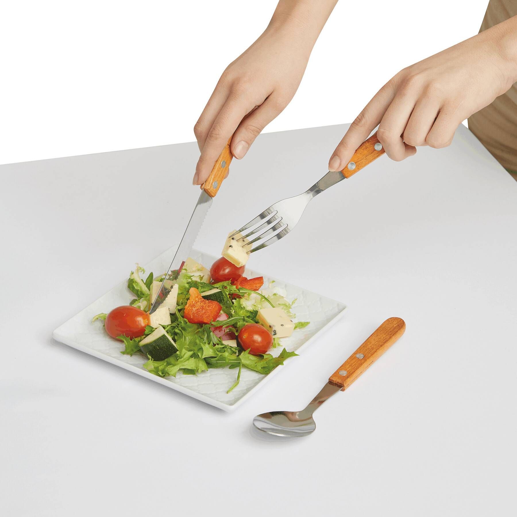 Besteckset ECO TRIP - braun - silber-737
