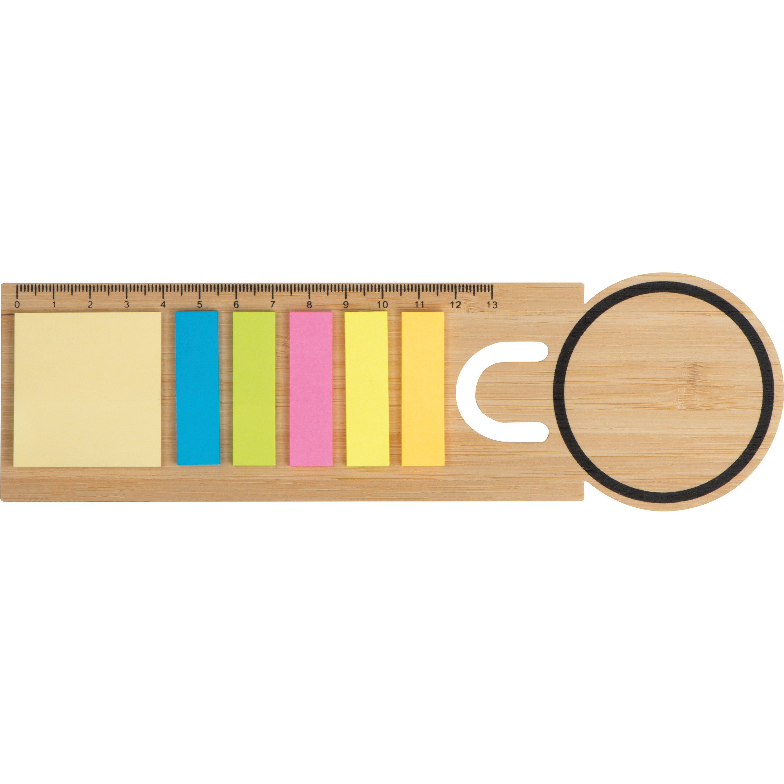 Lesezeichen mit Haftnotizen  - beige-915