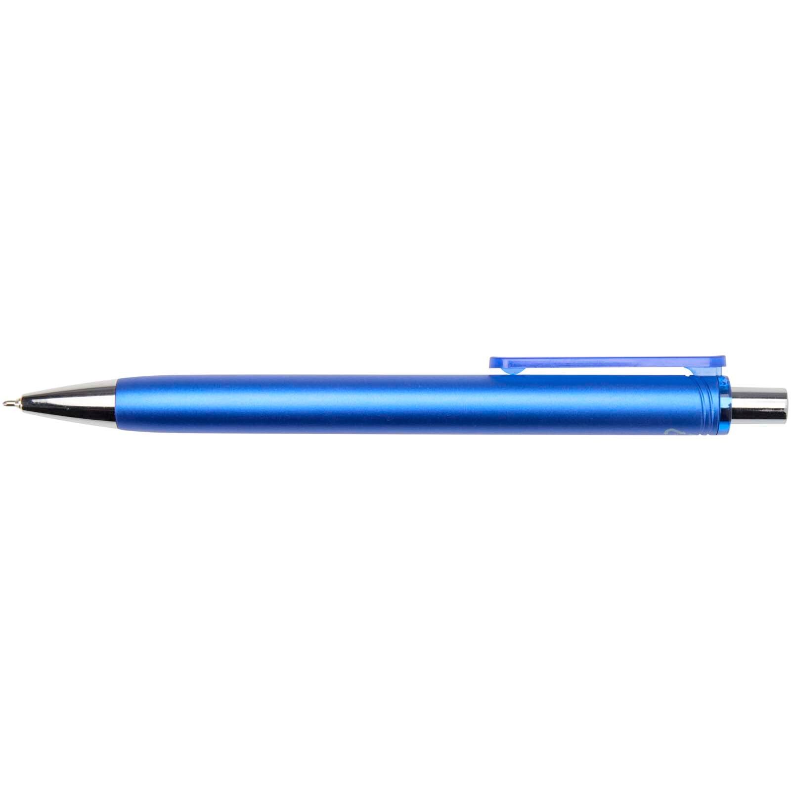 Feld RCS recycelter Kugelschreiber mit Metallic-Finish (schwarze Mine) - royalblau-160