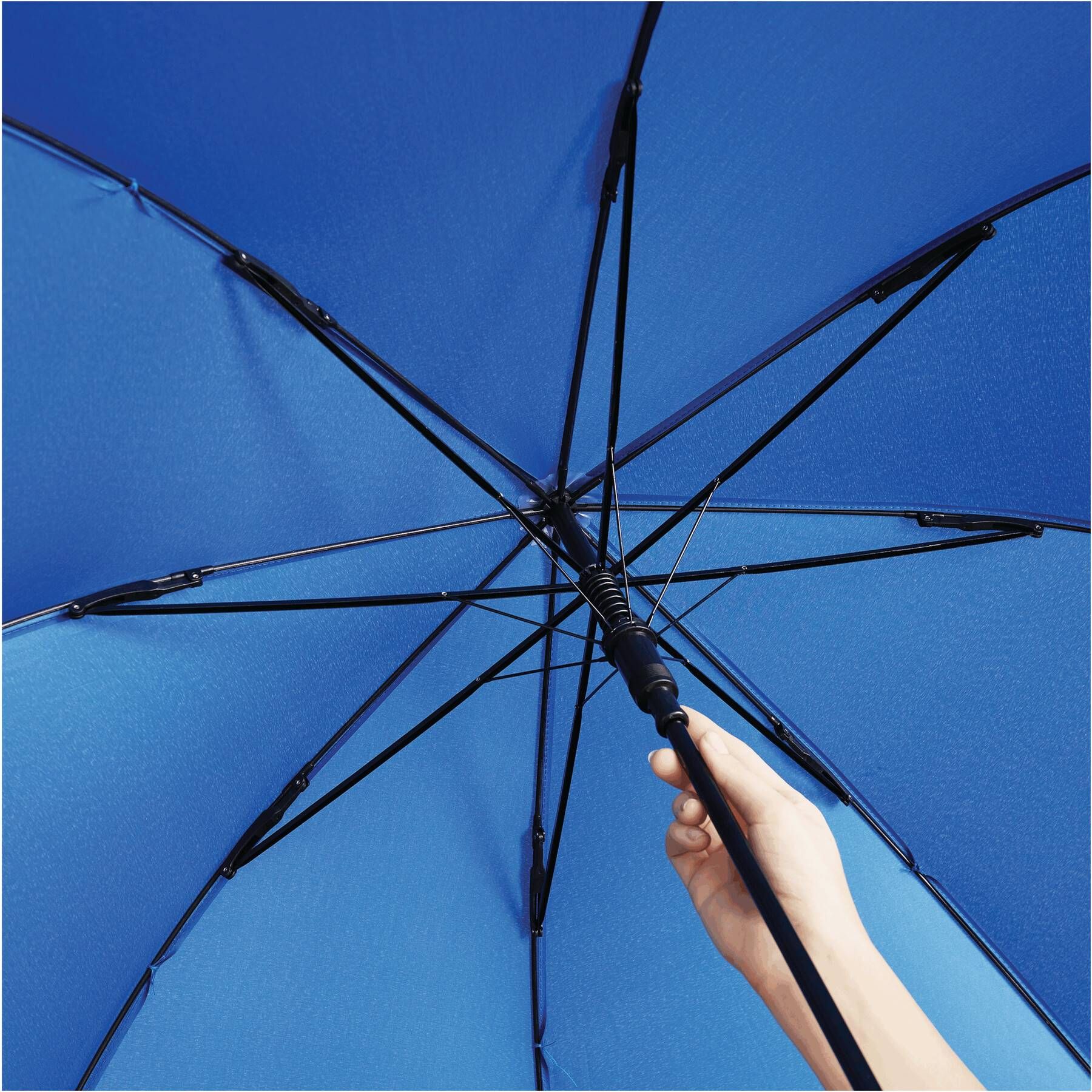 Windproof-Stockschirm WIND - blau-891