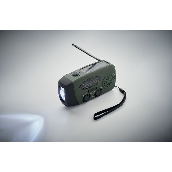 AM/FM Radio mit Taschenlampe ONDA - dunkelgrün-156