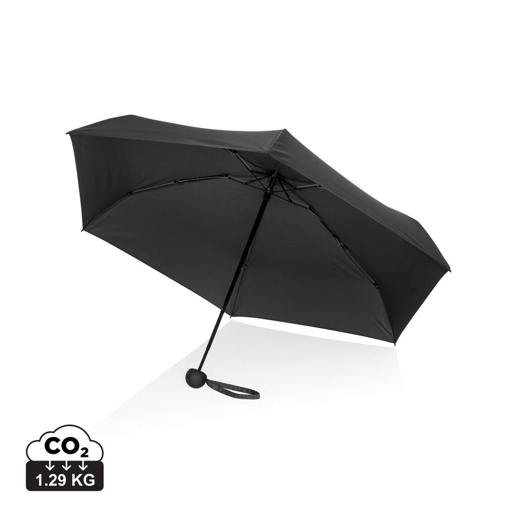 19,5“manueller Super-Mini-Schirm aus Aware™ rPET 190T Pongee - schwarz-260