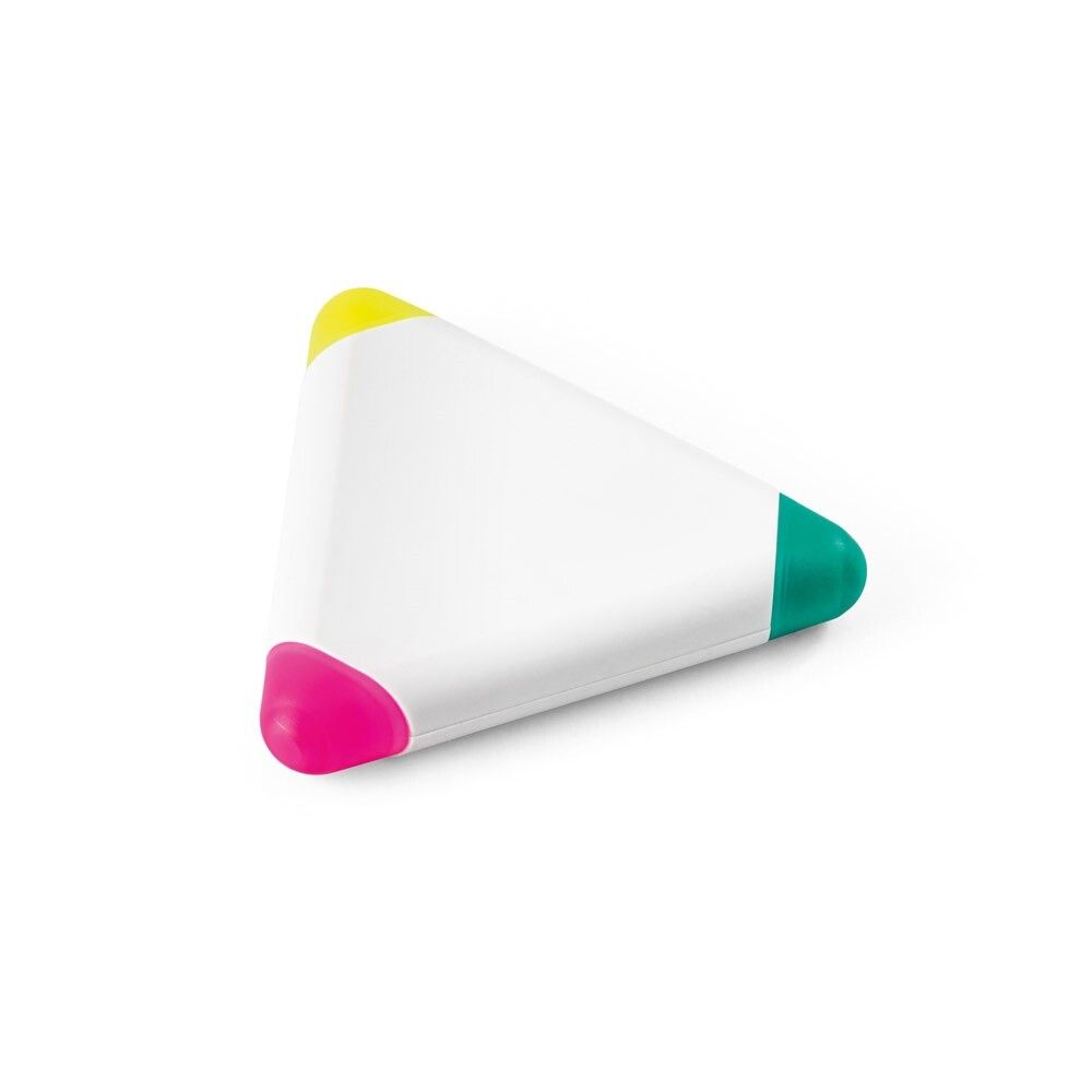 TRIAN Textmarker aus PP, mit 3 Farben - weiß-551
