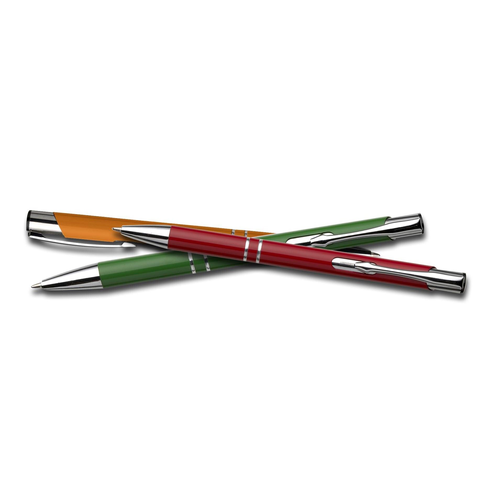 Kugelschreiber aus Aluminium Albacete - orange-618