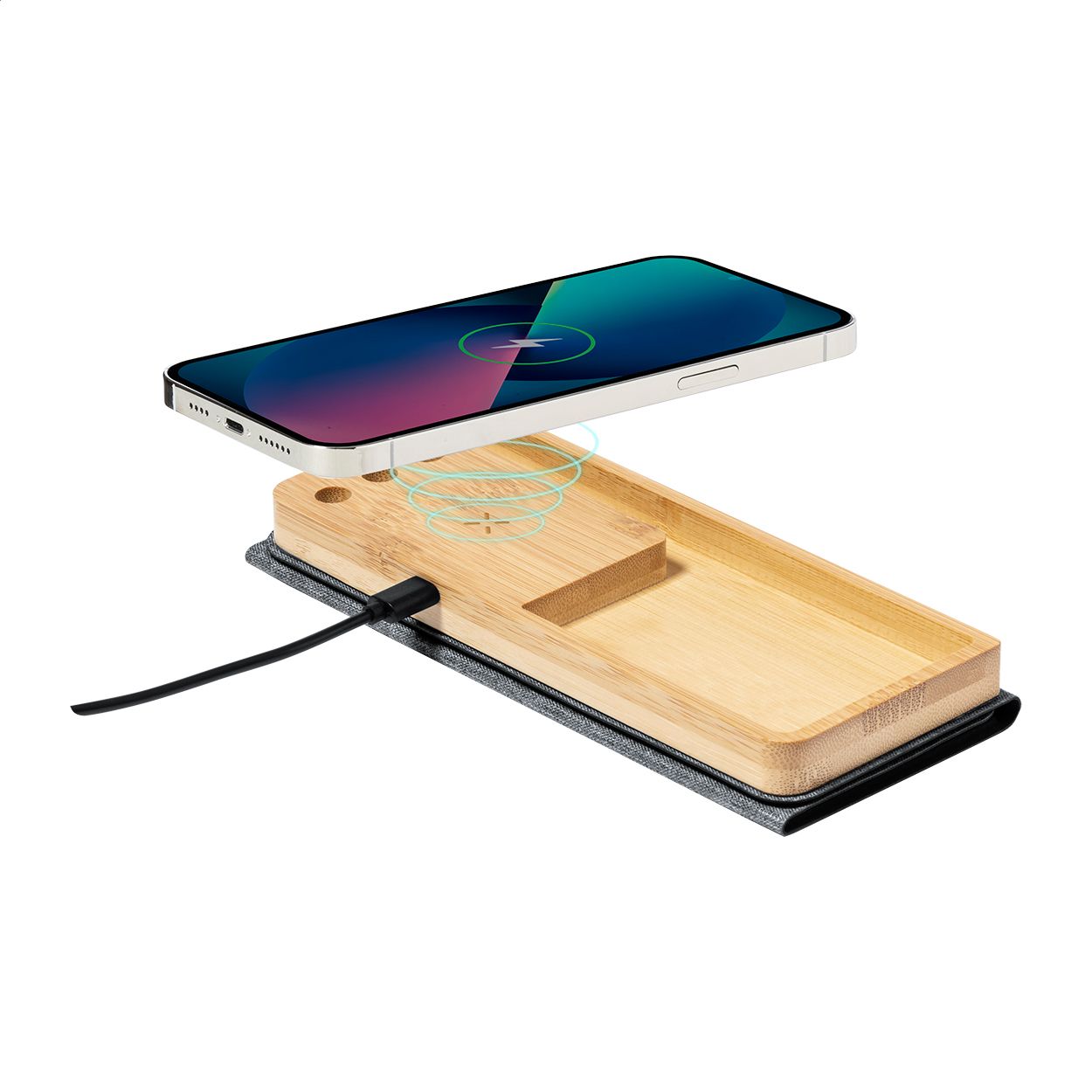 Atrova Wireless-Charger mit Mauspad - dunkelgrau-617