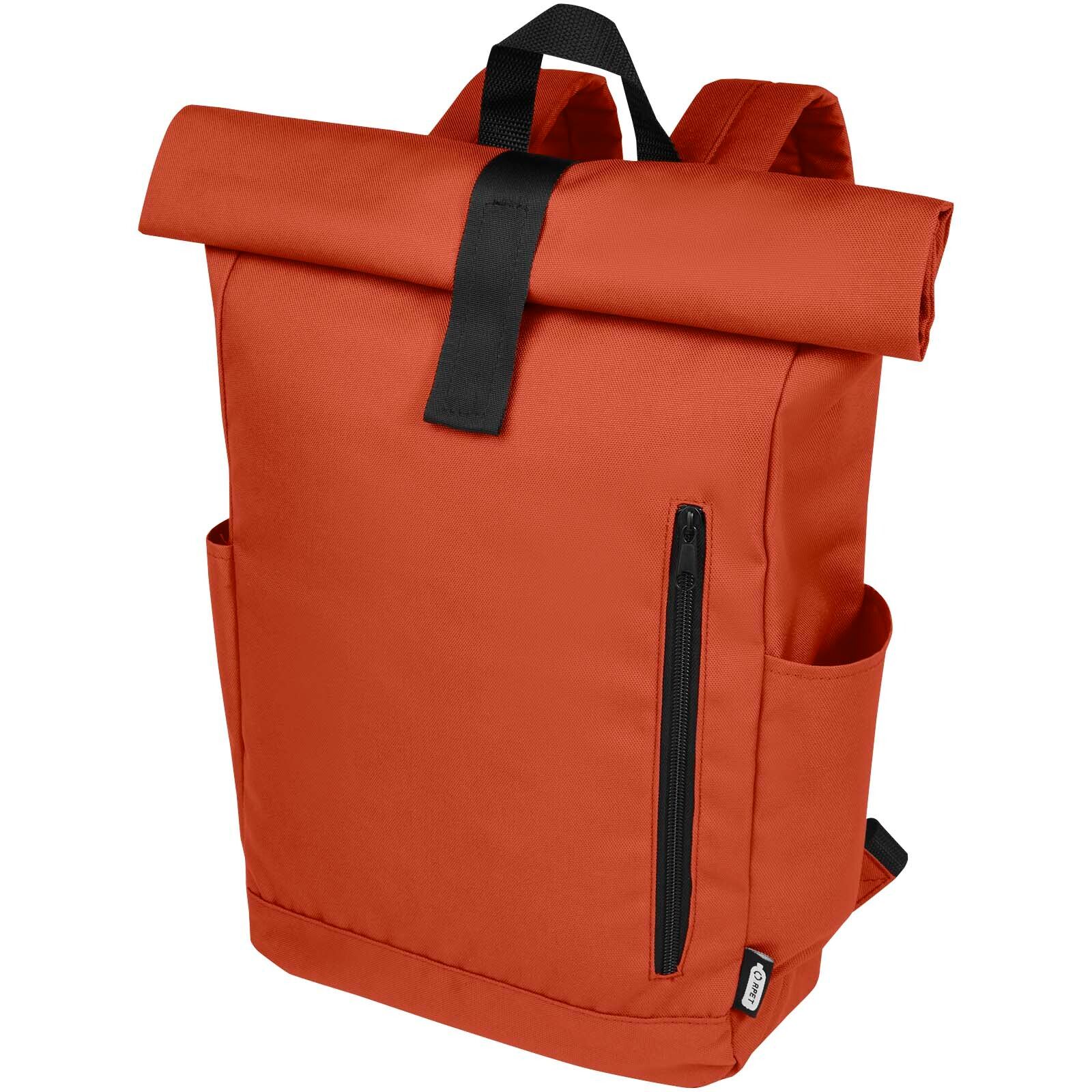 Byron 15,6" GRS RPET Roll-Top Rucksack 18 L - ziegelstein-651