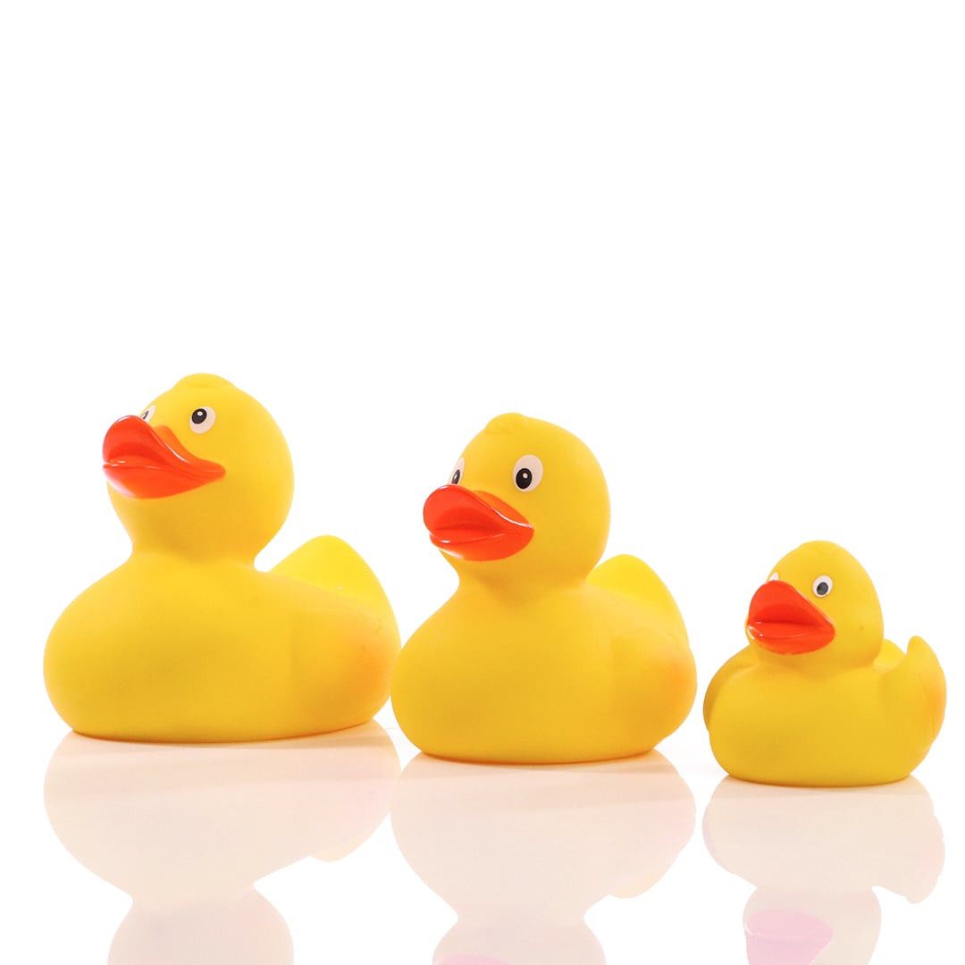 Spezial Badeente für Entenrennen groß - gelb - orange-392