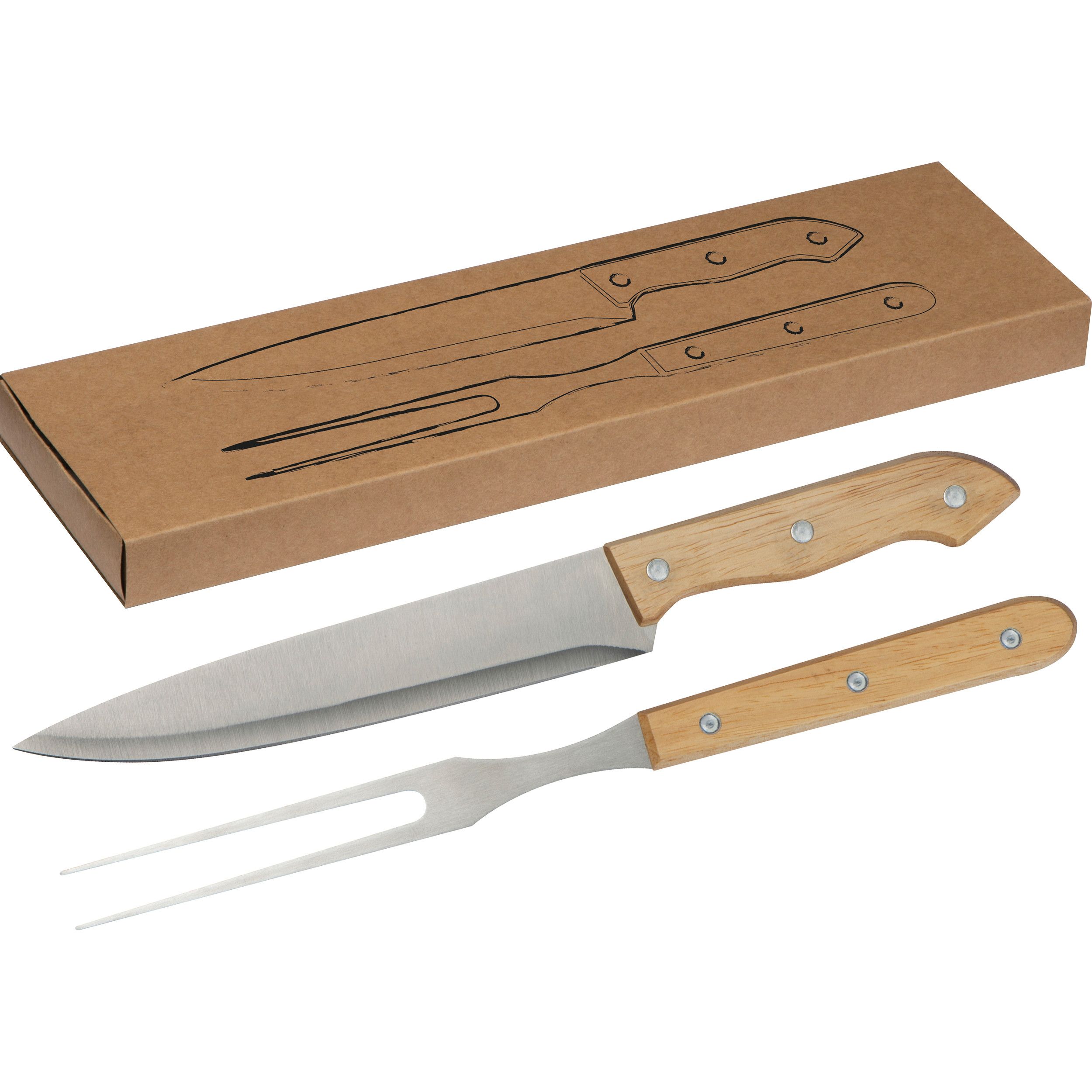 Fleischgabel Set - beige-233