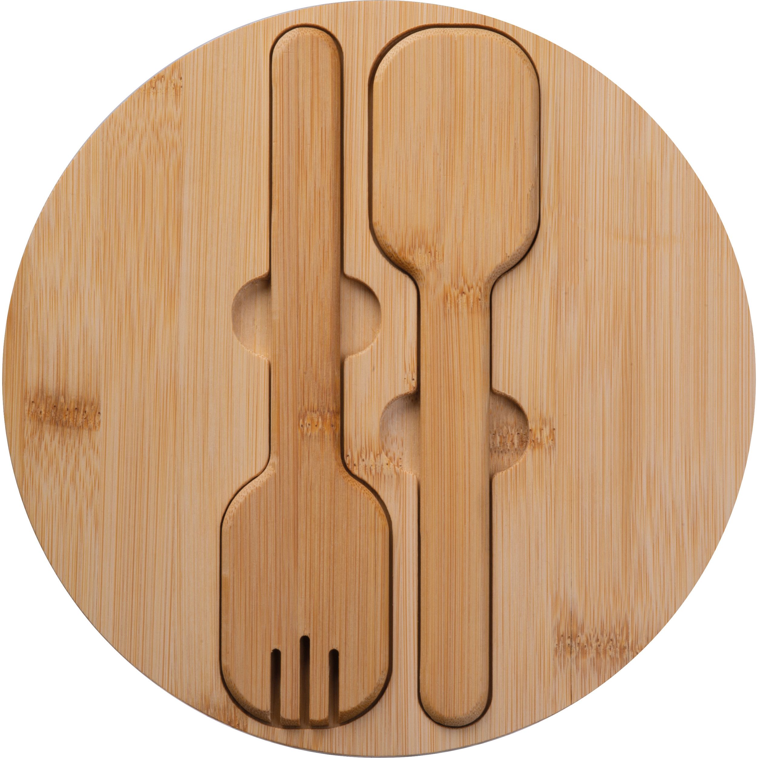 Salatschüssel mit Bambusdeckel ROZALIA - silbergrau-426
