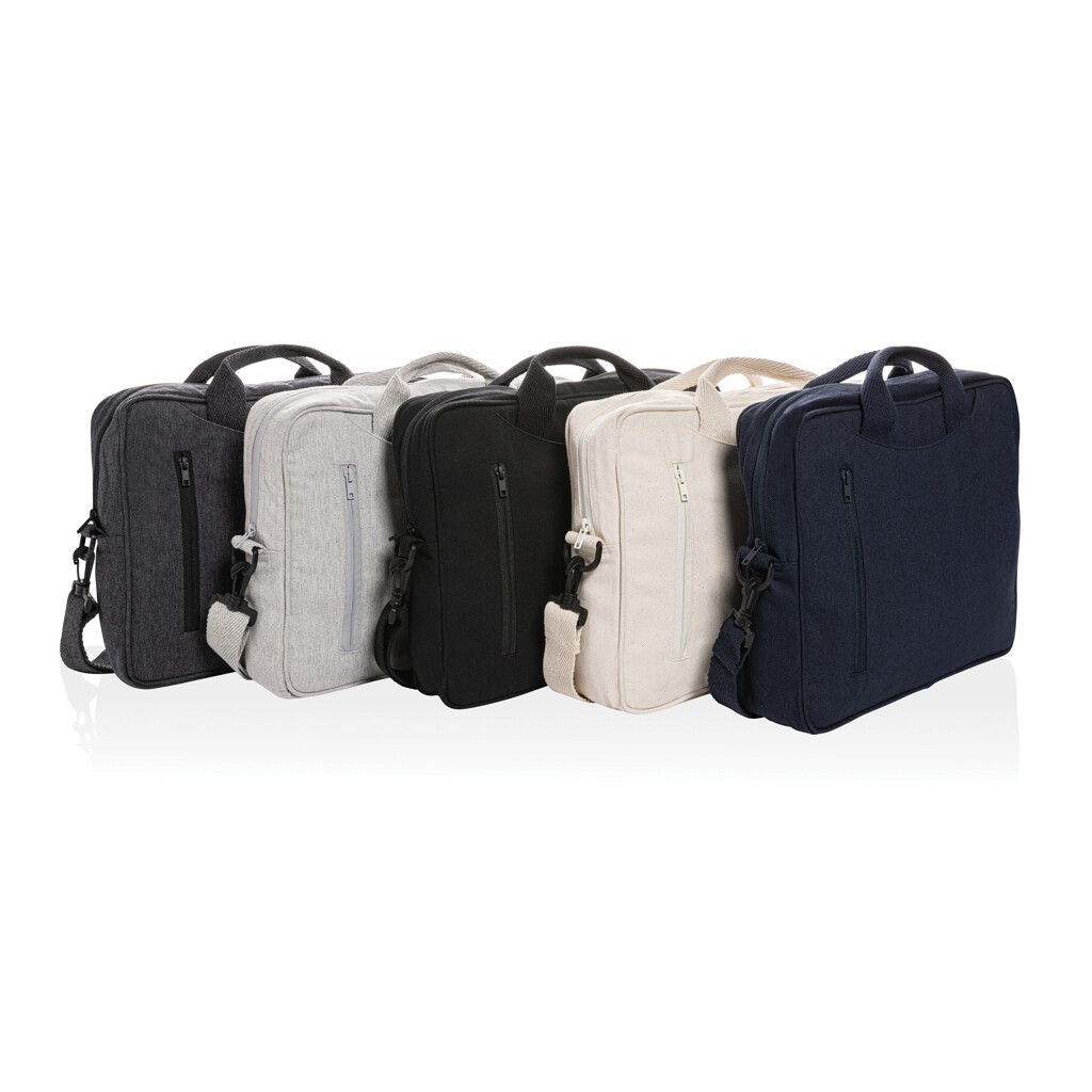 Laluka AWARE™ 15.4" Laptop-Tasche aus recycelter Baumwolle - schwarz-429