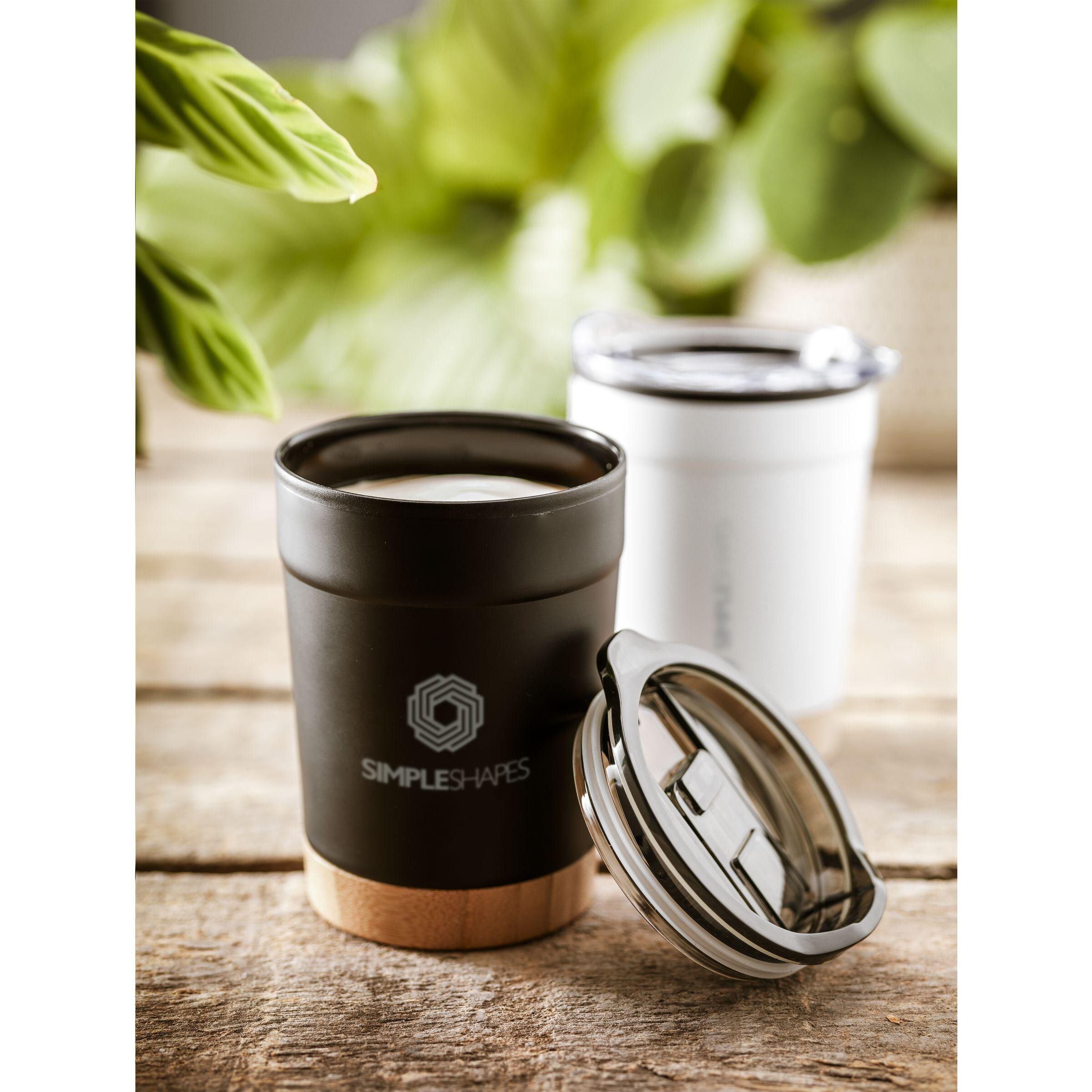 Kobe Bamboo RCS Recycled Steel 350 ml Kaffeebecher - schwarz-648