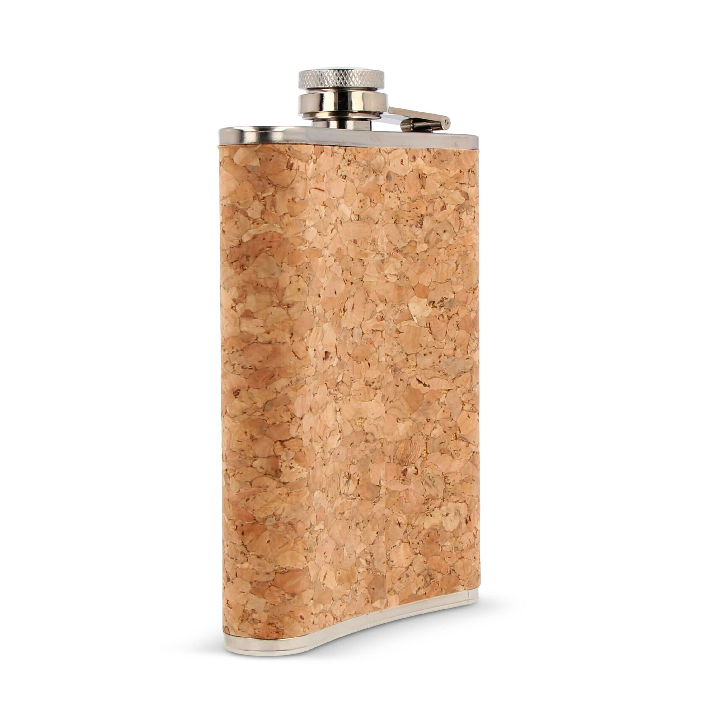Flachmann mit Korken 220ml - natur-249