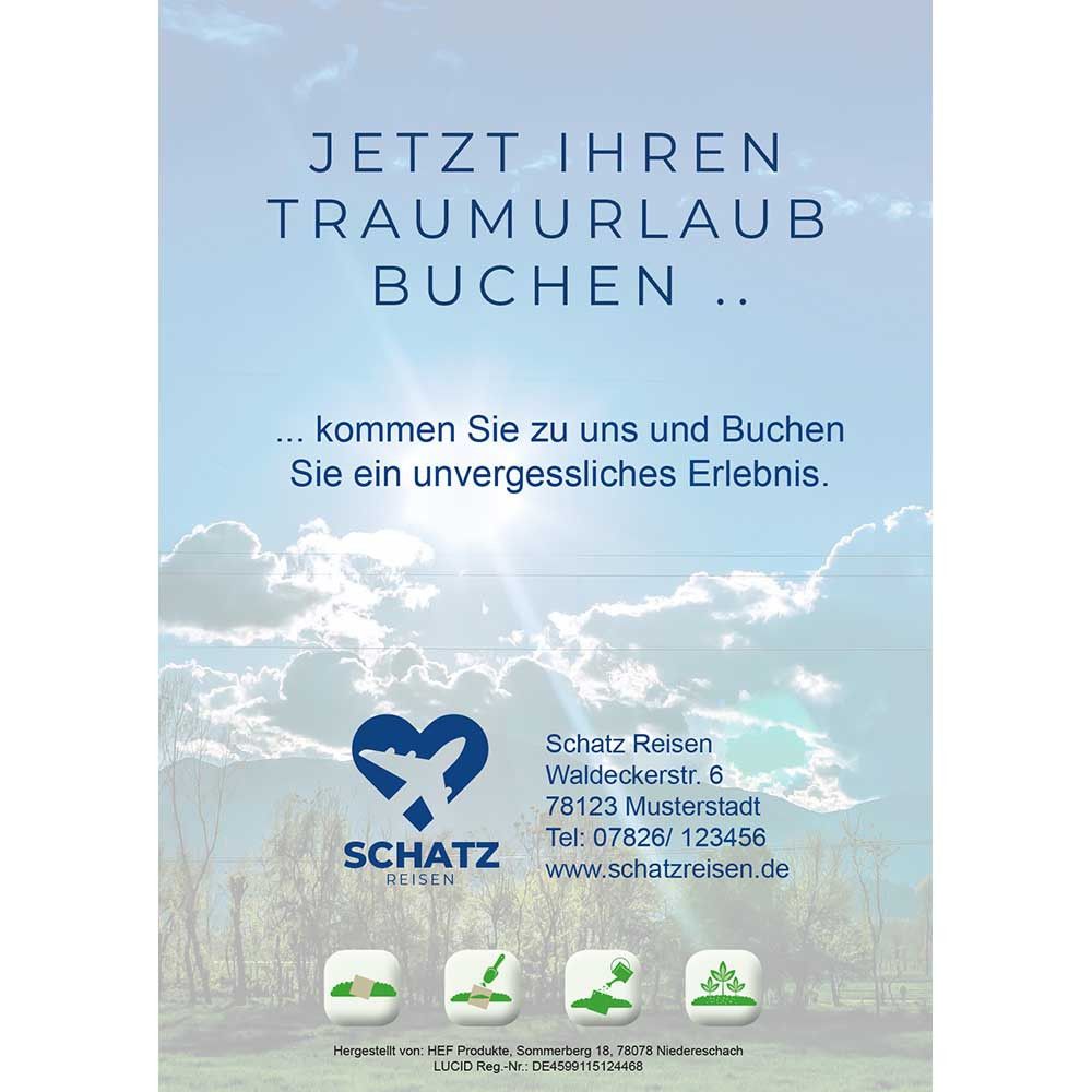 Samenpapier auf A6-Karte - Schmetterling-314