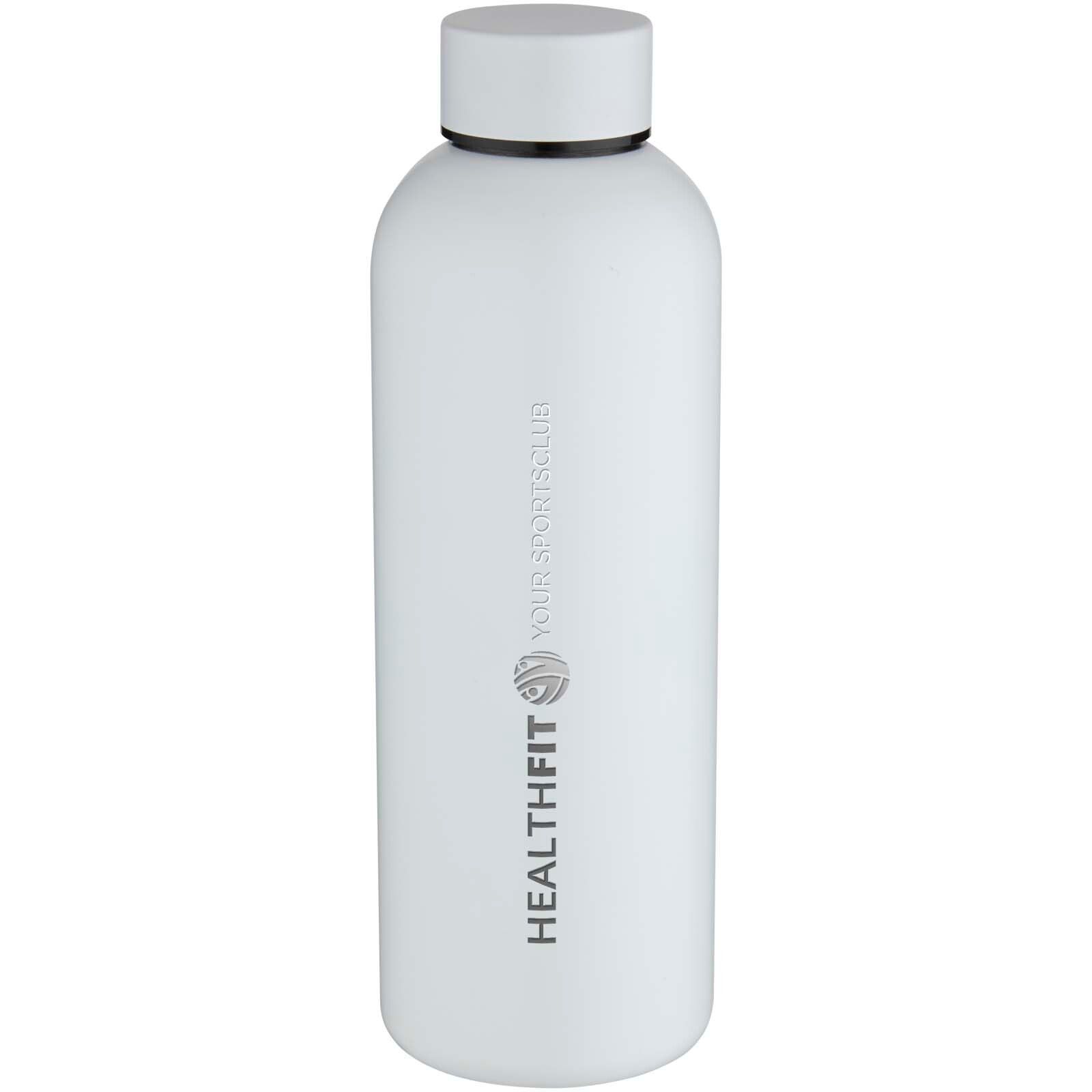 Spring 750 ml RCS-zertifizierte einwandige Trinkflasche aus recyceltem Edelstahl - weiss-352
