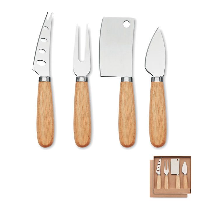 Käsemesser-Set CAMEMBERT - holz-270