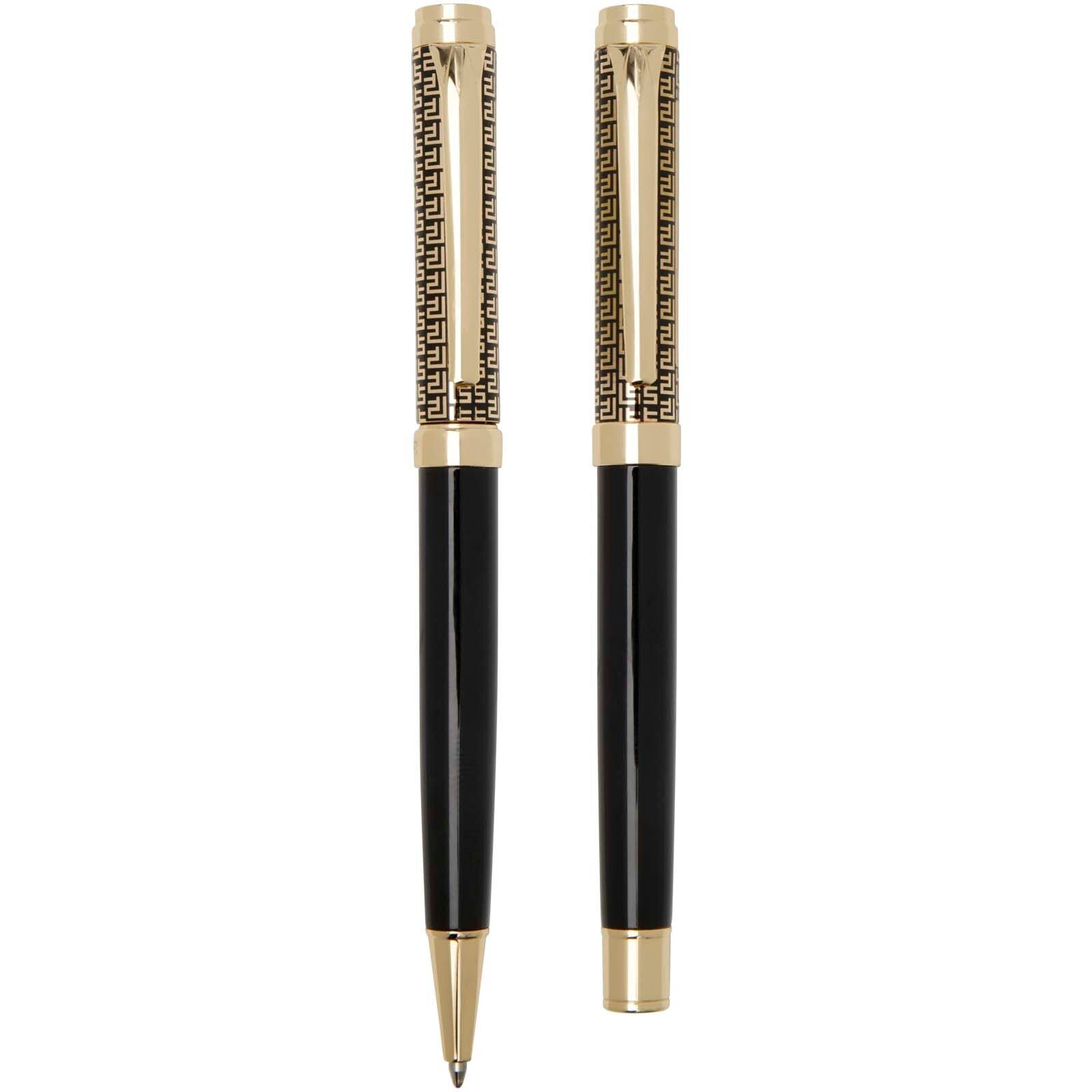 Legato Kugelschreiber und Tintenroller Set (blaue Mine) - gold-108