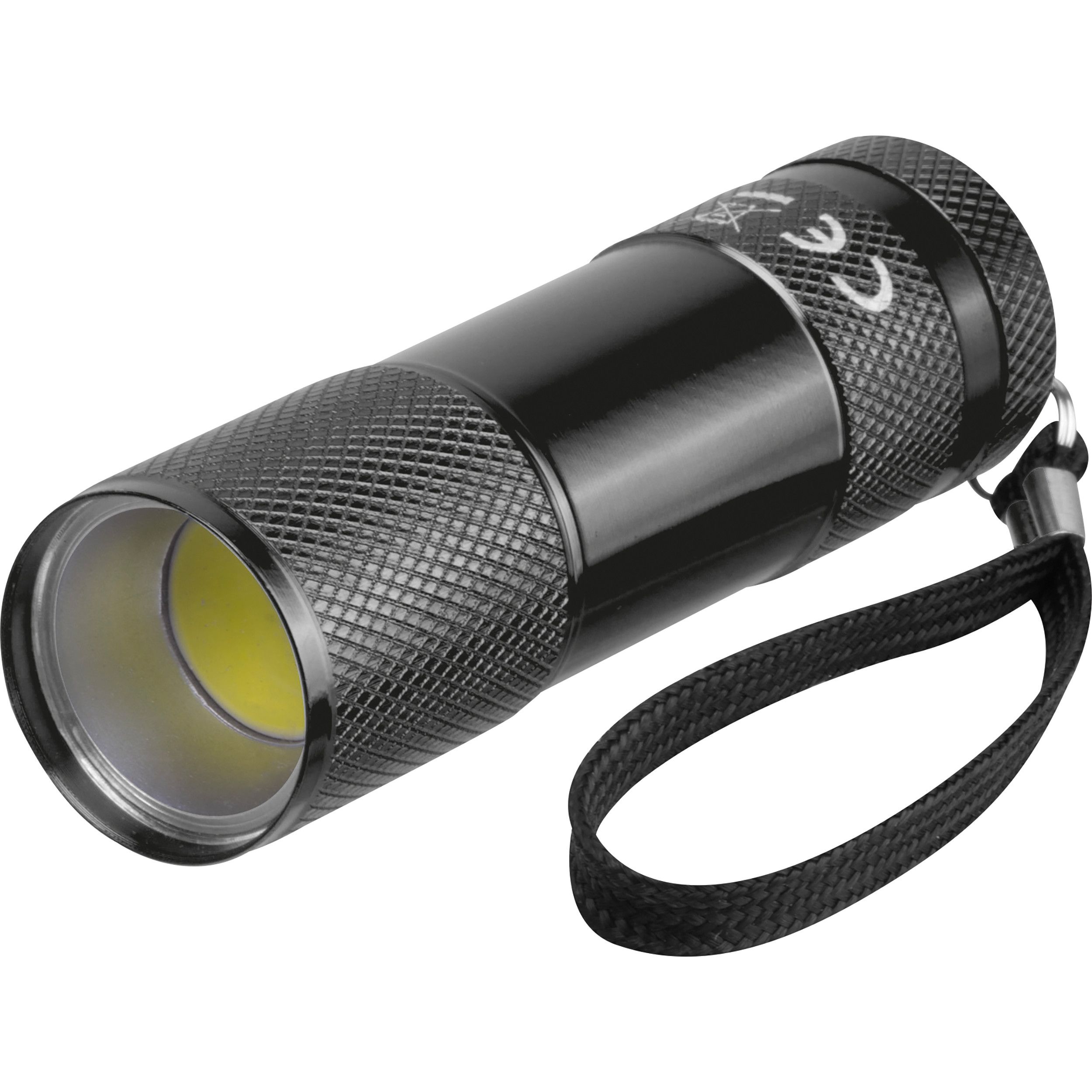 COB Taschenlampe aus Aluminium  - schwarz-12