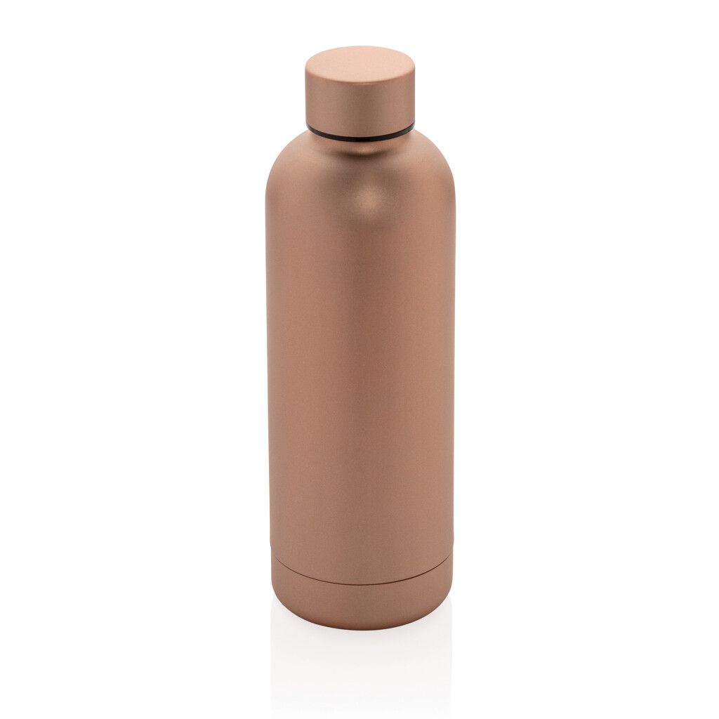Impact Vakuumflasche aus RCS recyceltem Stainless-Steel - braun-997