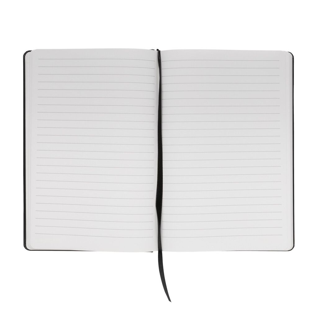 A5 Impact Steinpaper Hardcover Notizbuch - schwarz-801