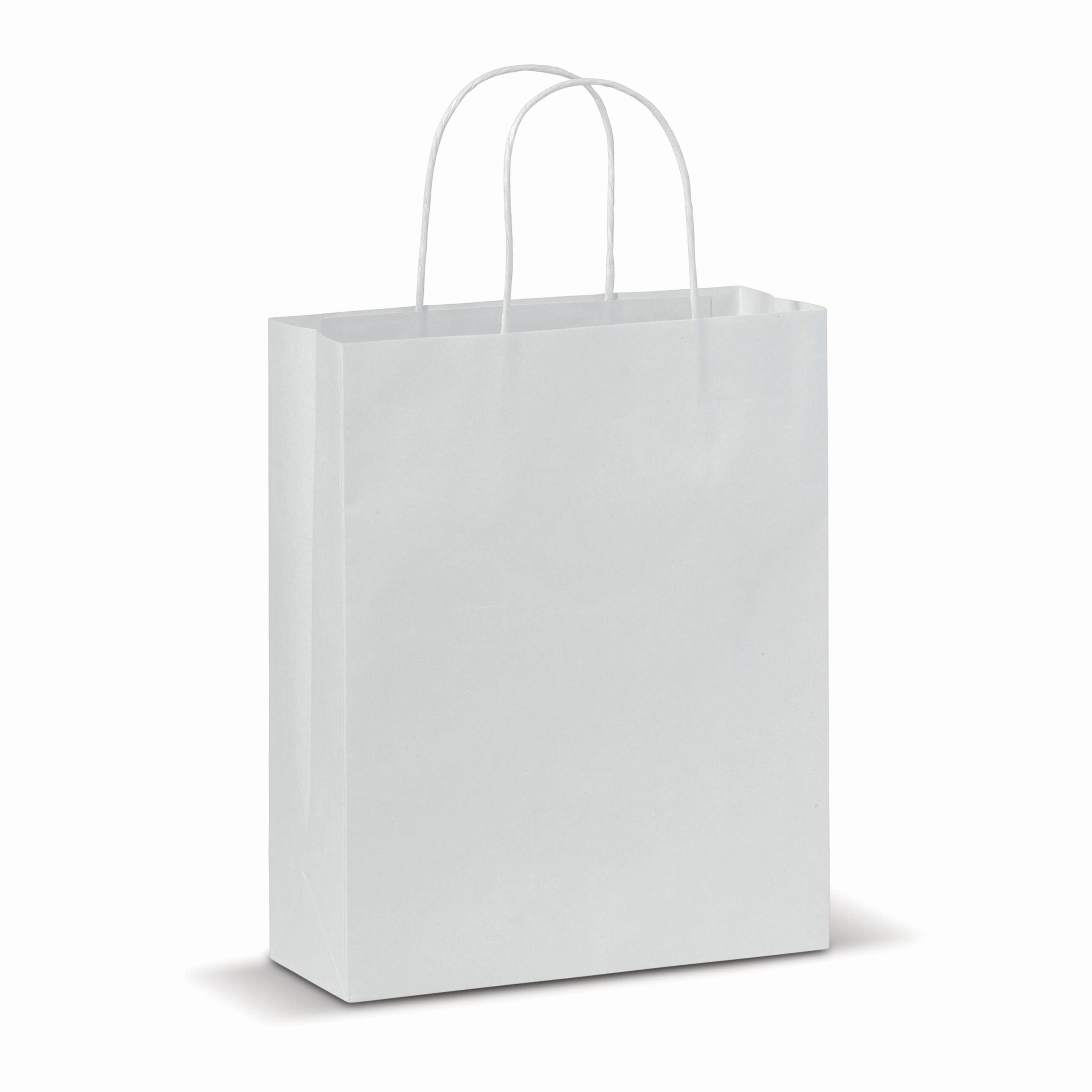 Kraftpapiertüte 90g/m² 22x10x31cm - weiss-768