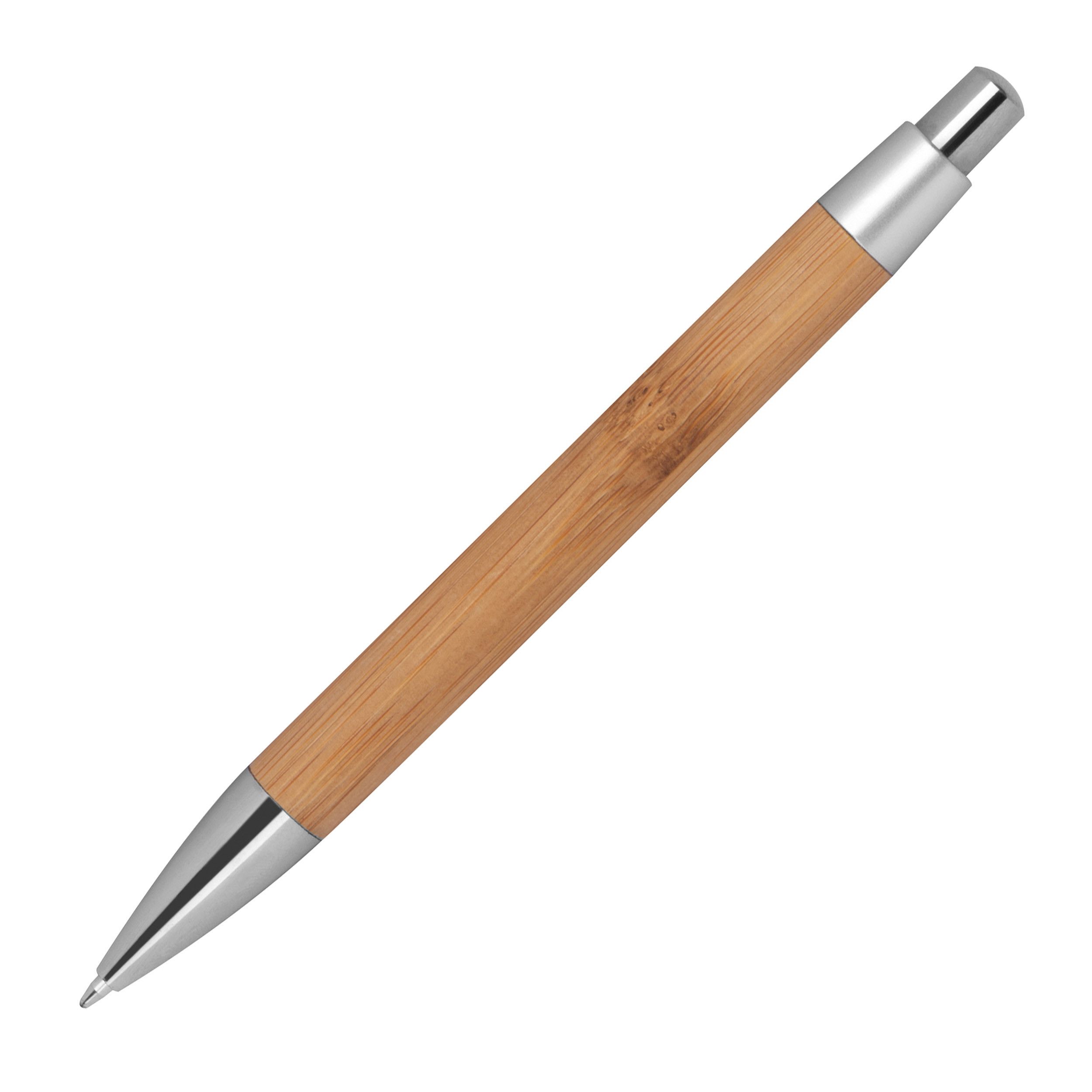 Kugelschreiber Bambus mit spitzem Clip - beige-435