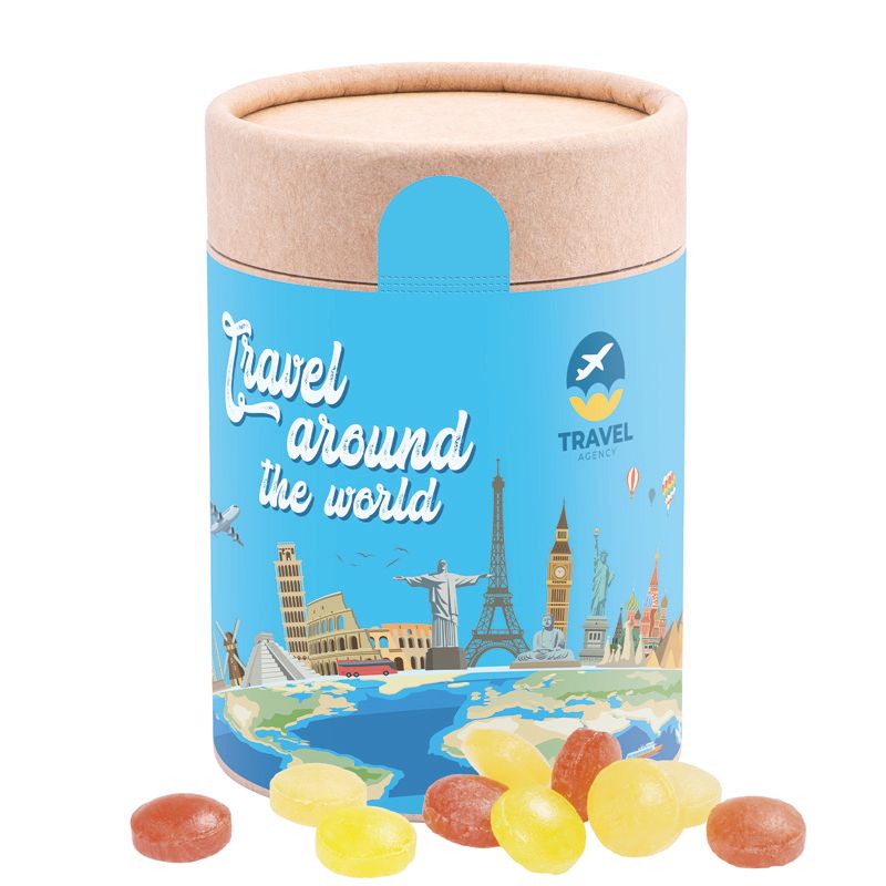 Papierdose Eco Maxi, Mini Bonbons Fruchtmix-325