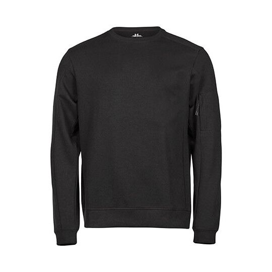Athletic Crew Neck Sweat - black-438