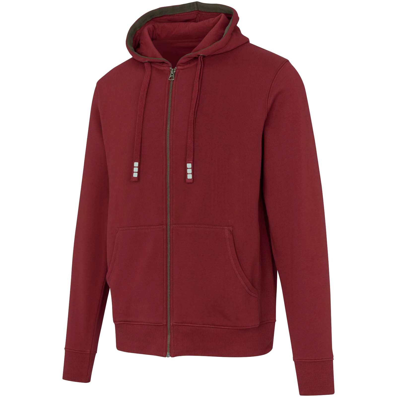 Arora 300 g/m² Kapuzensweatjacke  - tiefes burgunderrot-566