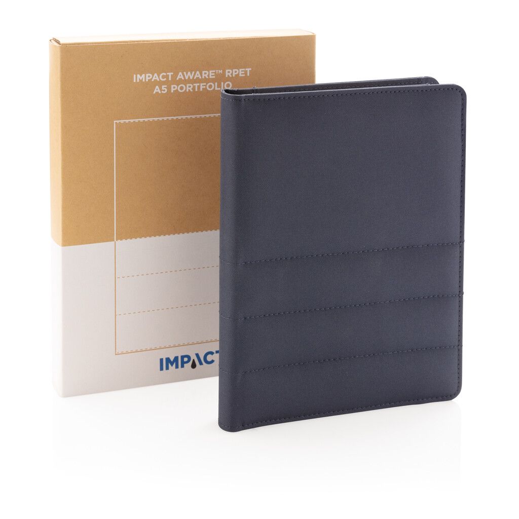 Impact AWARE™ RPET A5 Portfolio - navy blau-437