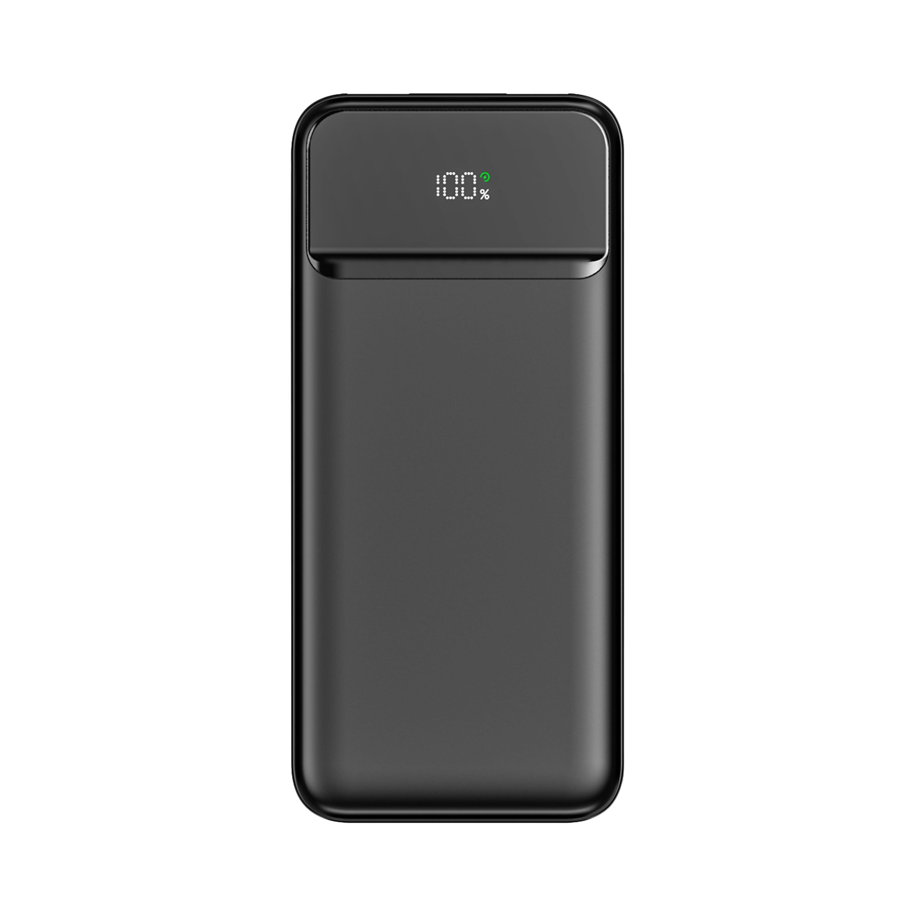 Nolu Powerbank mit LED-Anzeige 10.000 mAh - schwarz-726