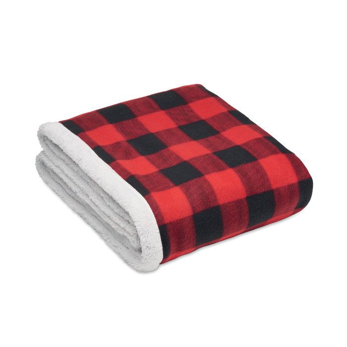 Fleece-Decke RPET SHERMATT - rot-631