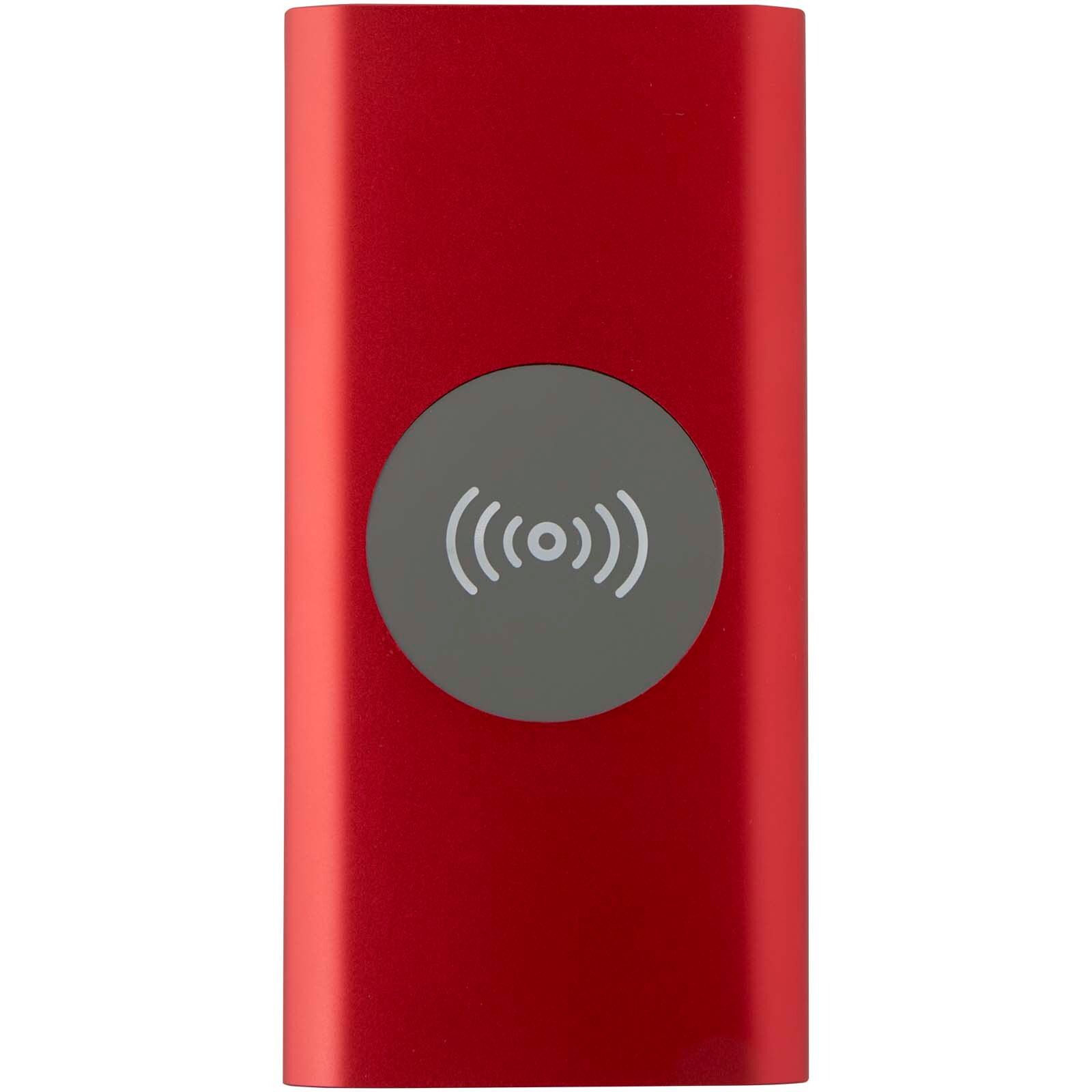Juice 8000 mAh Typ-C kabellose Powerbank aus recyceltem Aluminium - rot-811