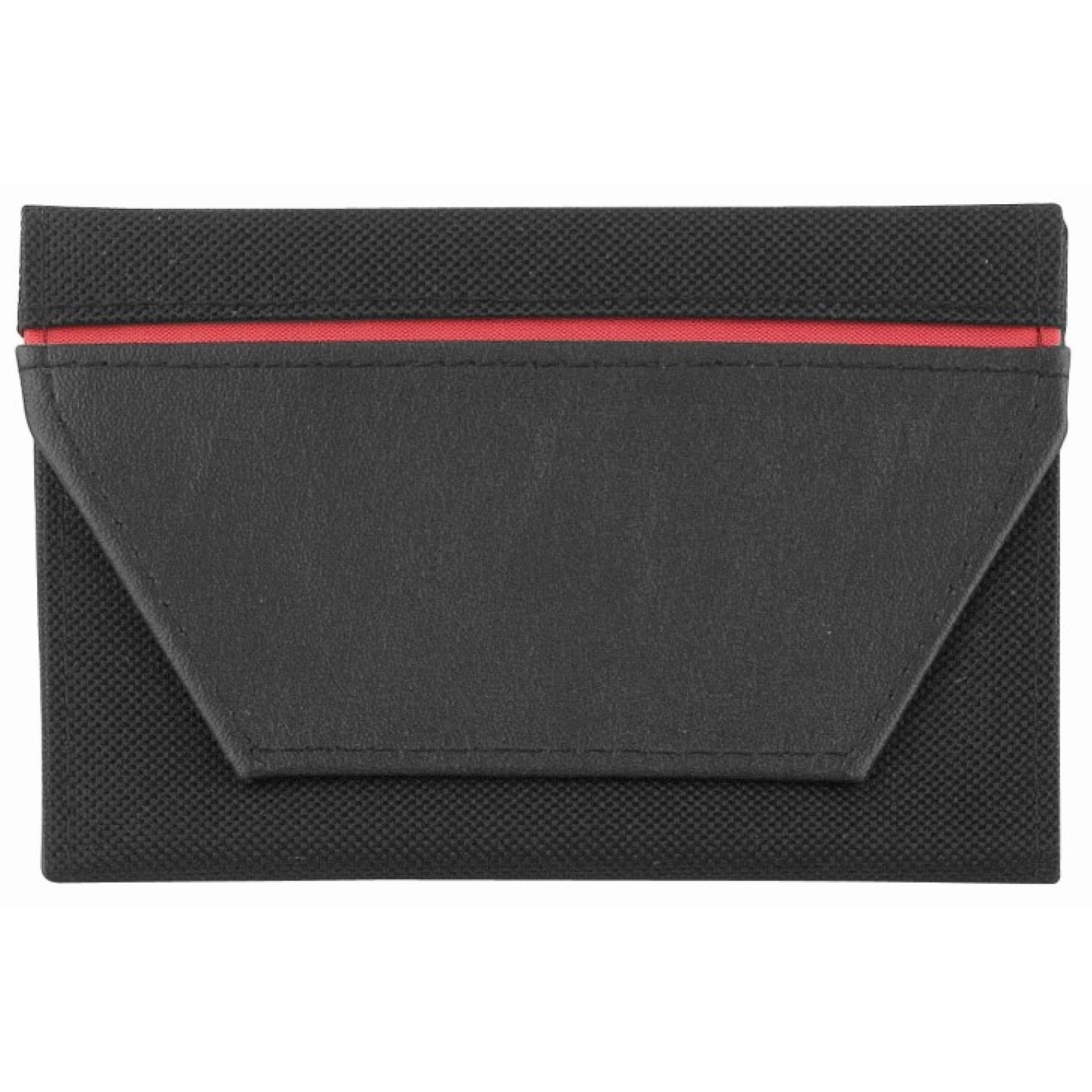 CreativDesign® Ausweistasche "ColourStripe" - schwarz - rot-8