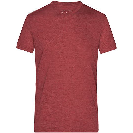 Men´s Heather T-Shirt - wine melange-618