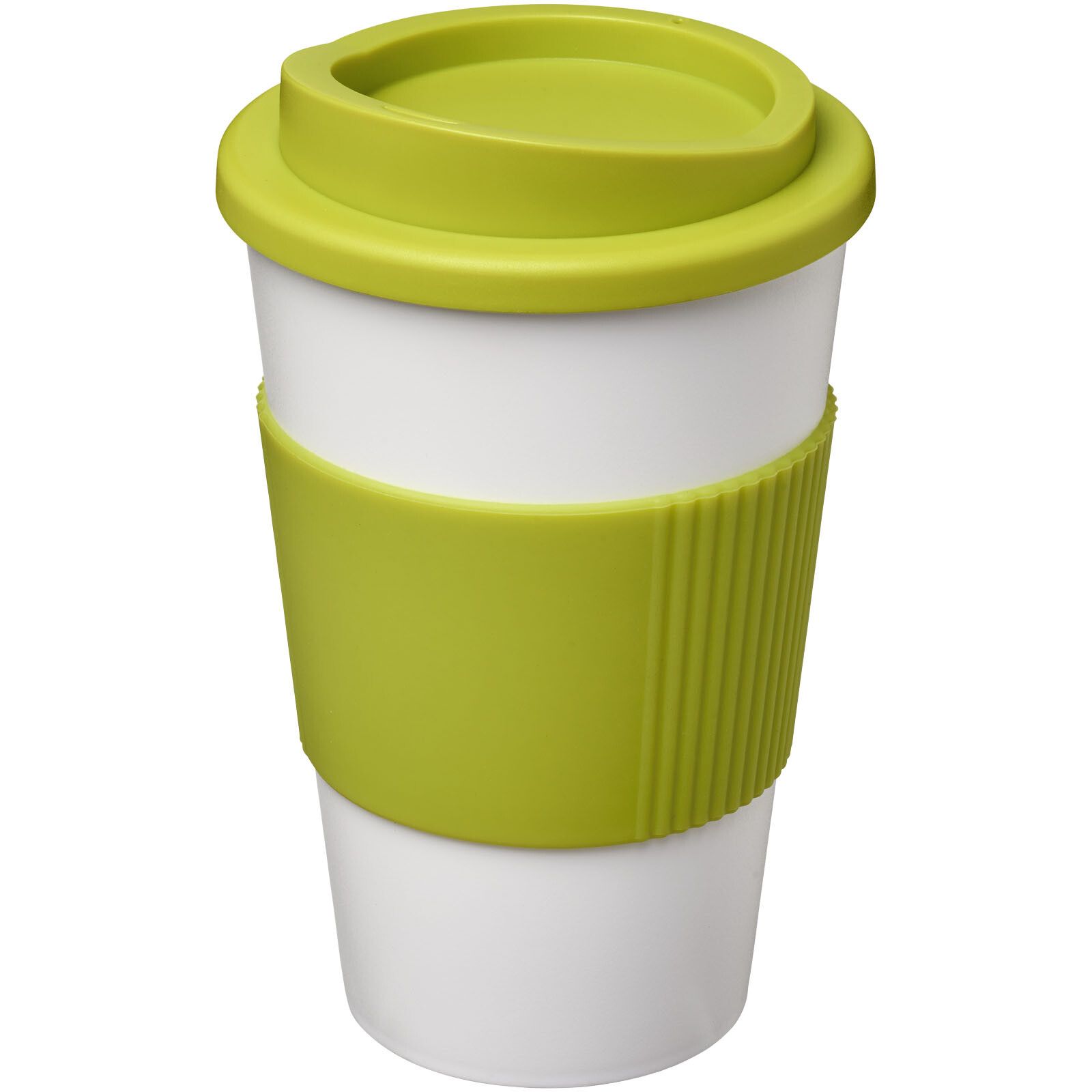 Americano 350 ml Isolierbecher mit Schutzring - weiss -  limone-585